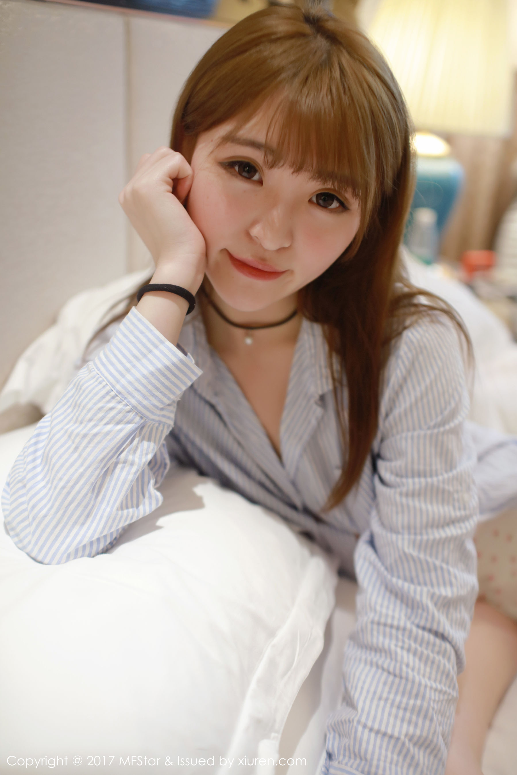 Yi Xiaoqi MOMO Strawberry PantsShirt Series Model Academy MFStar Vol.096