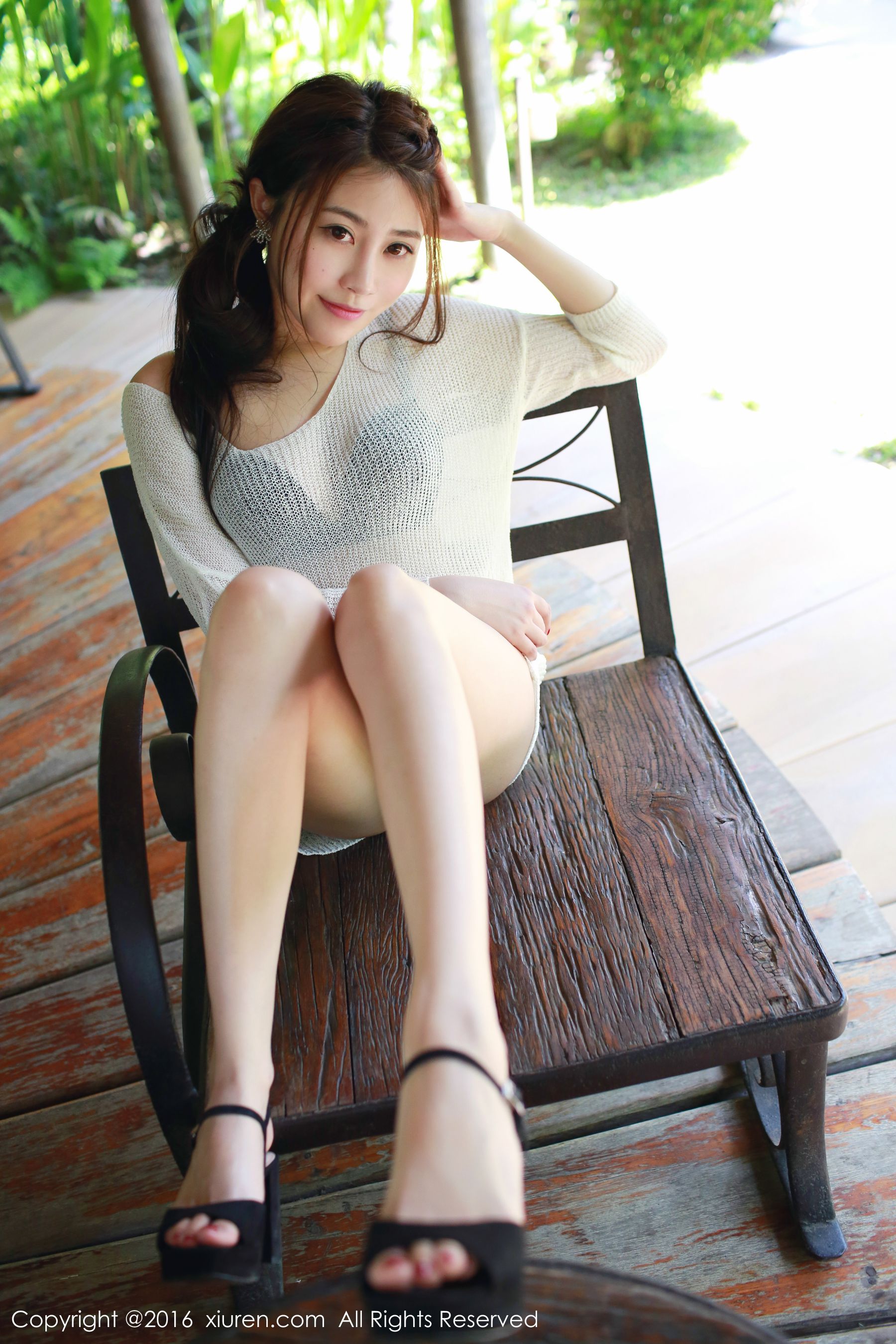 Promise Sabrina Thailand Pai County Wishes Traveling beautiful legs outer shooting series Xiuren No.497