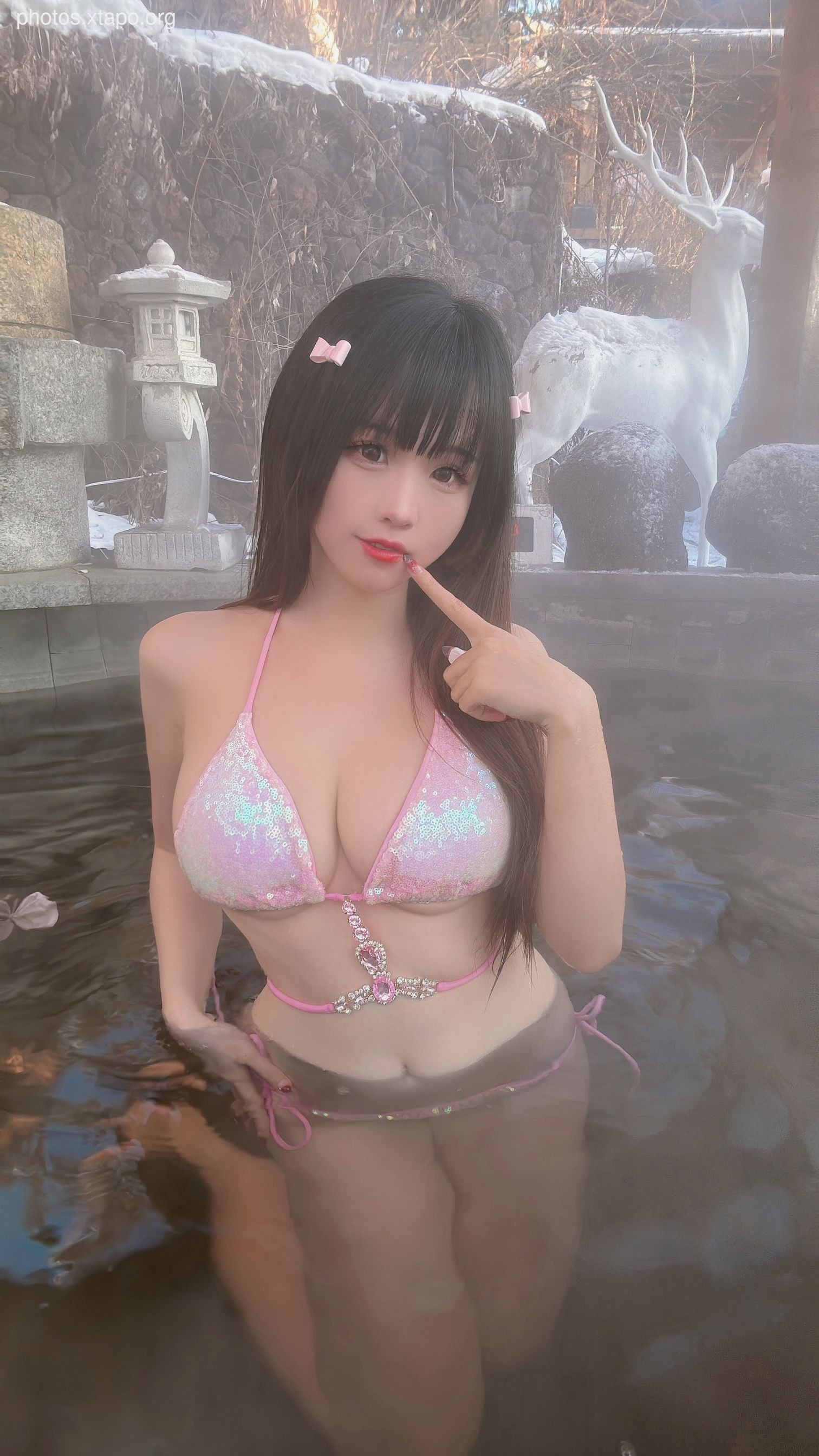 miko sauce -Miko の Snow Hot Spring (January 27th Award Group Resources)