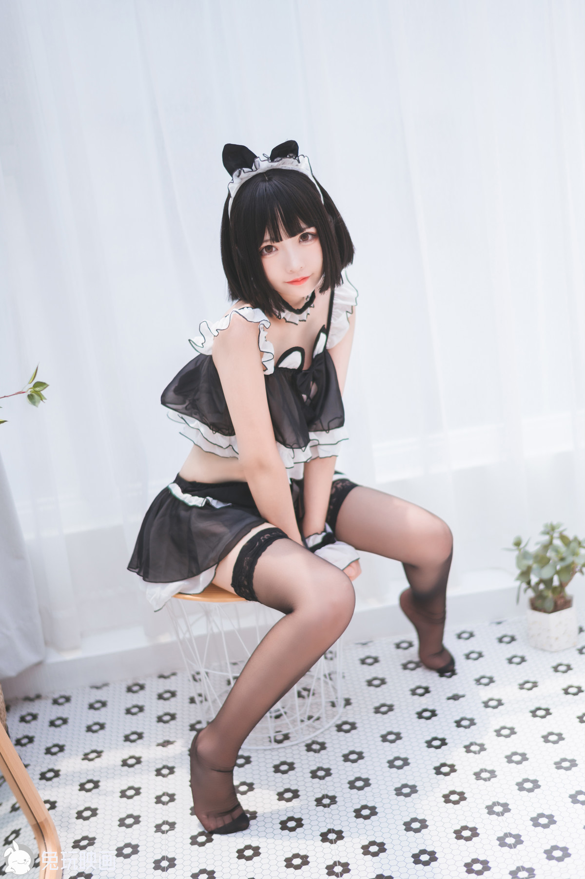 Cosplay Tuwan Movie Black Silk Cat Ears