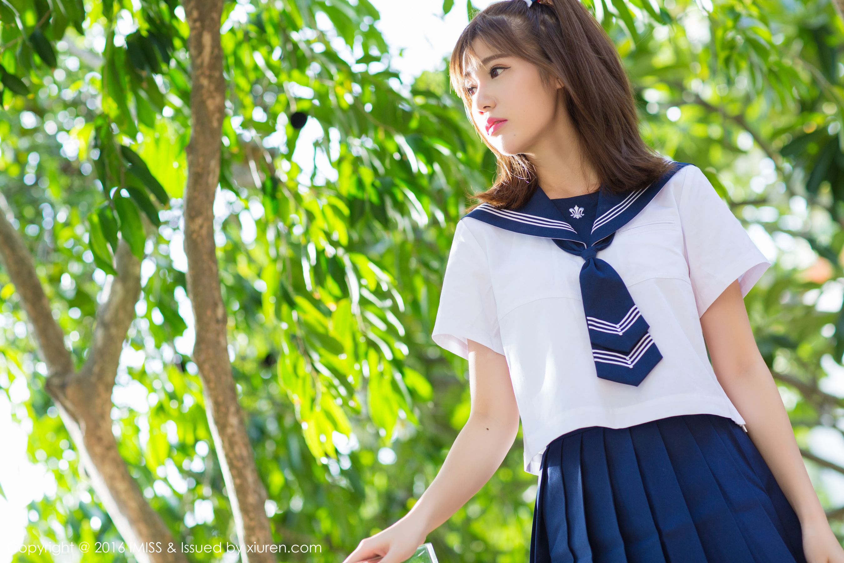 Sandy Chen Tianyang Pure School Uniform SeriesSexy Bikini Aimi Club Imiss Vol.134