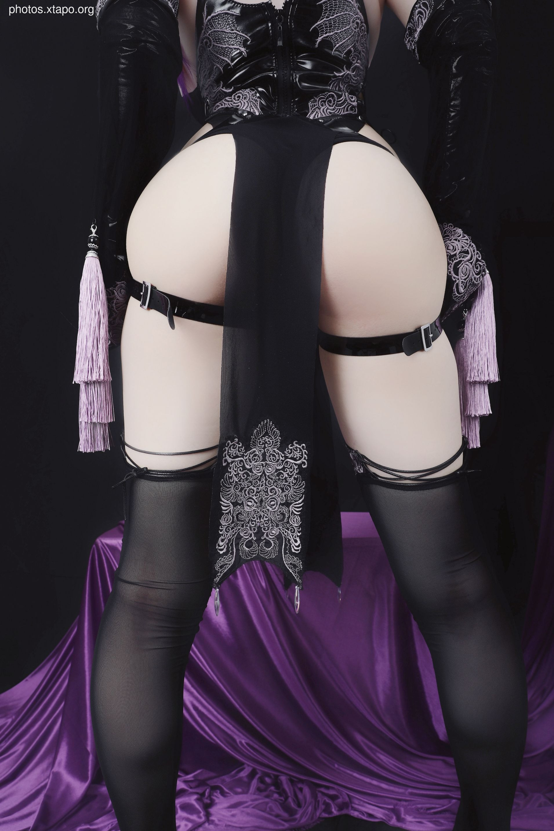 Younian Youmeko Purple Susi Cheongsam 35P-367MB