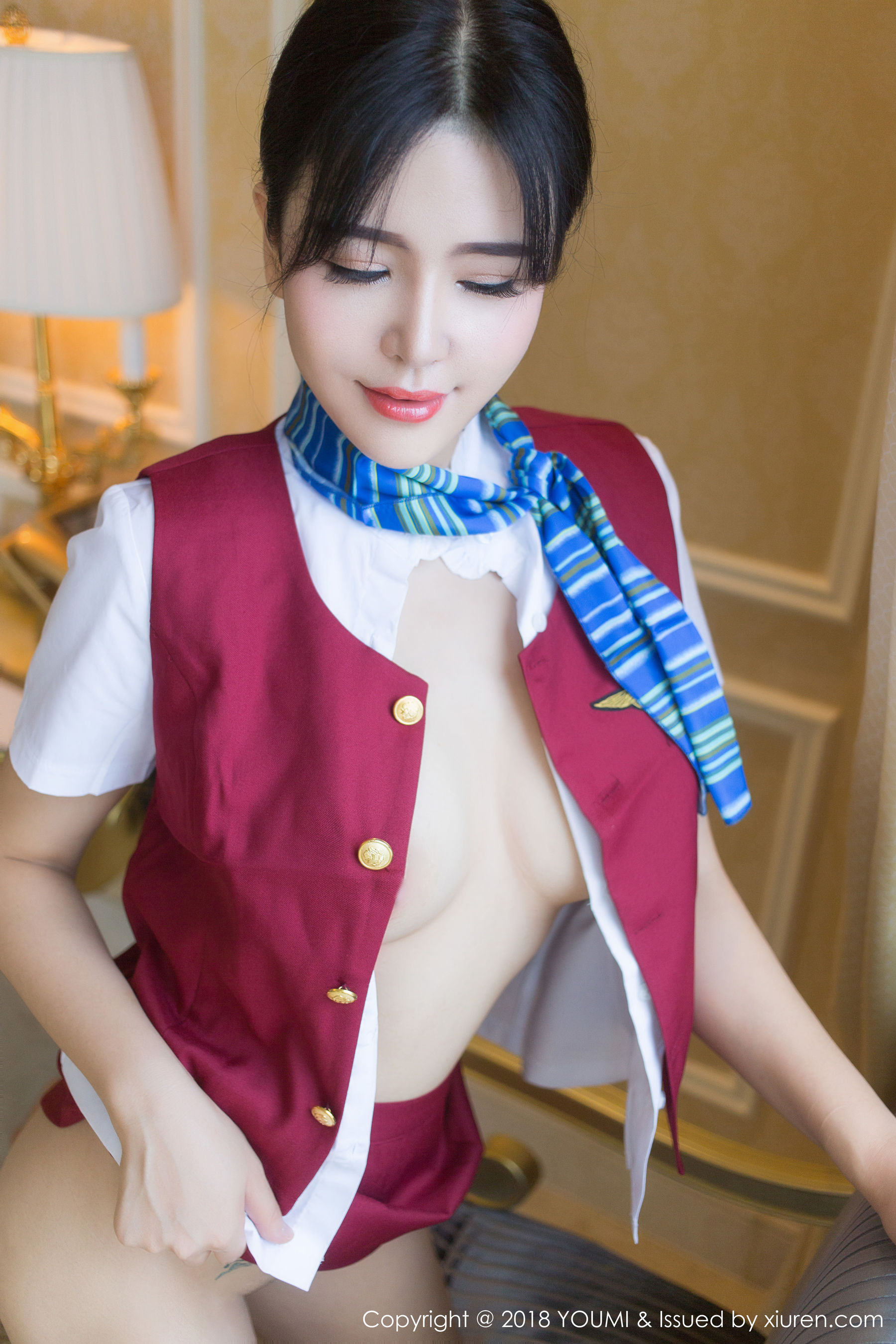 Liu Yier's Air Train Uniform Youmihui Youmi Vol.157