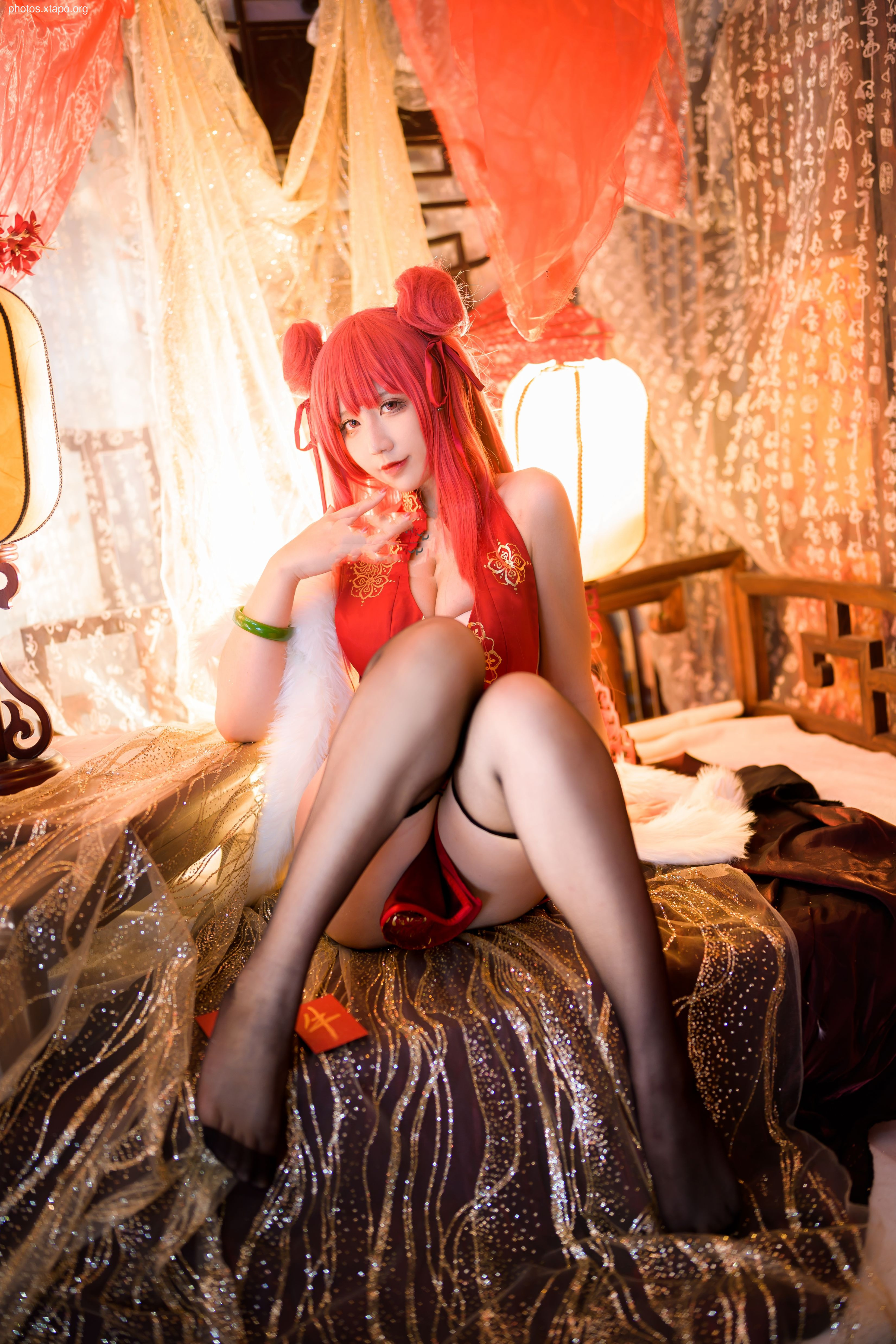 Jiuqu Jean -No.67 Blue Line Galiso New Year cheongsam 24p -557MB