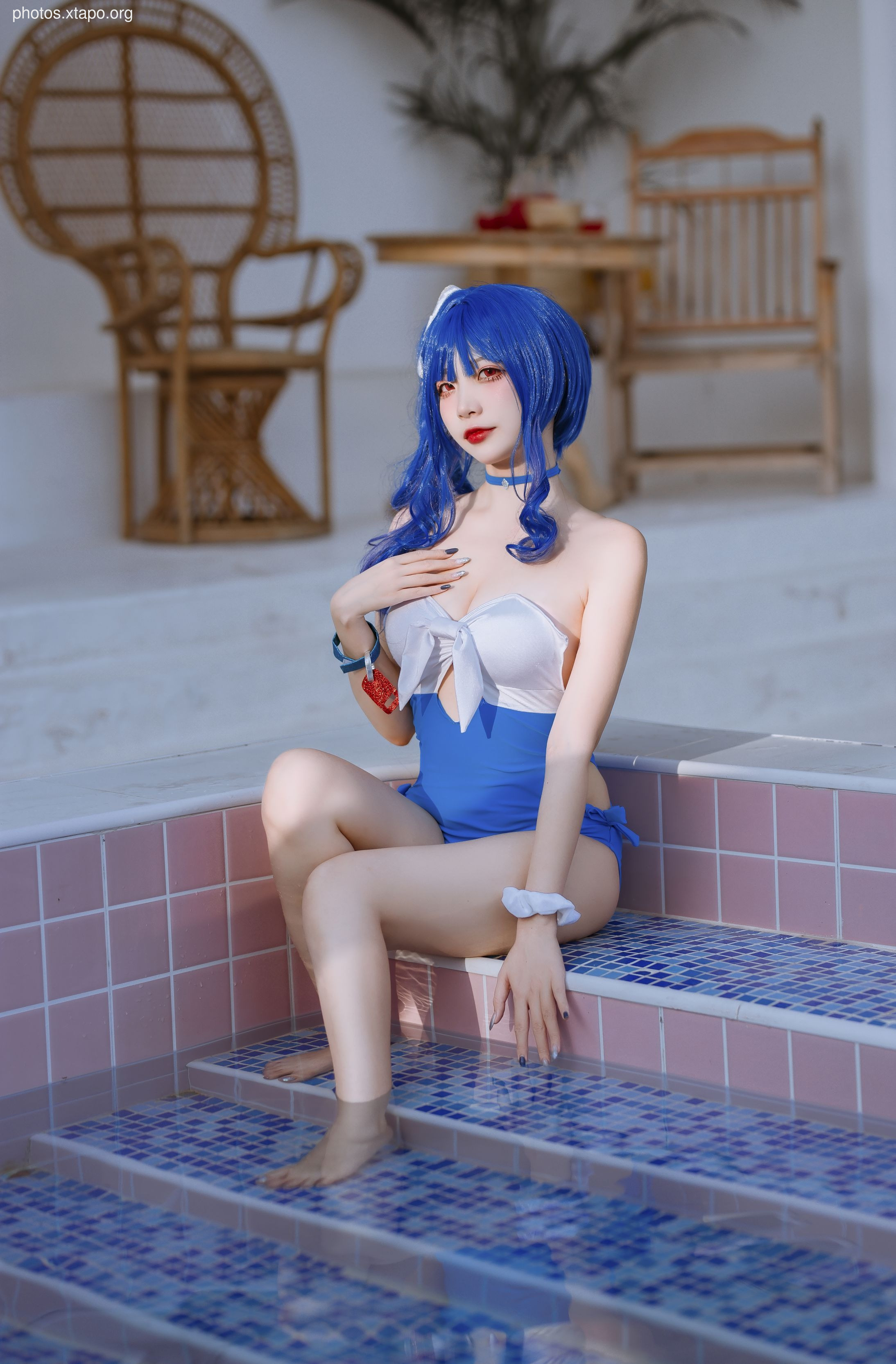 Erzuo Nisa Blue Bora Swimsuit 20p-364MB