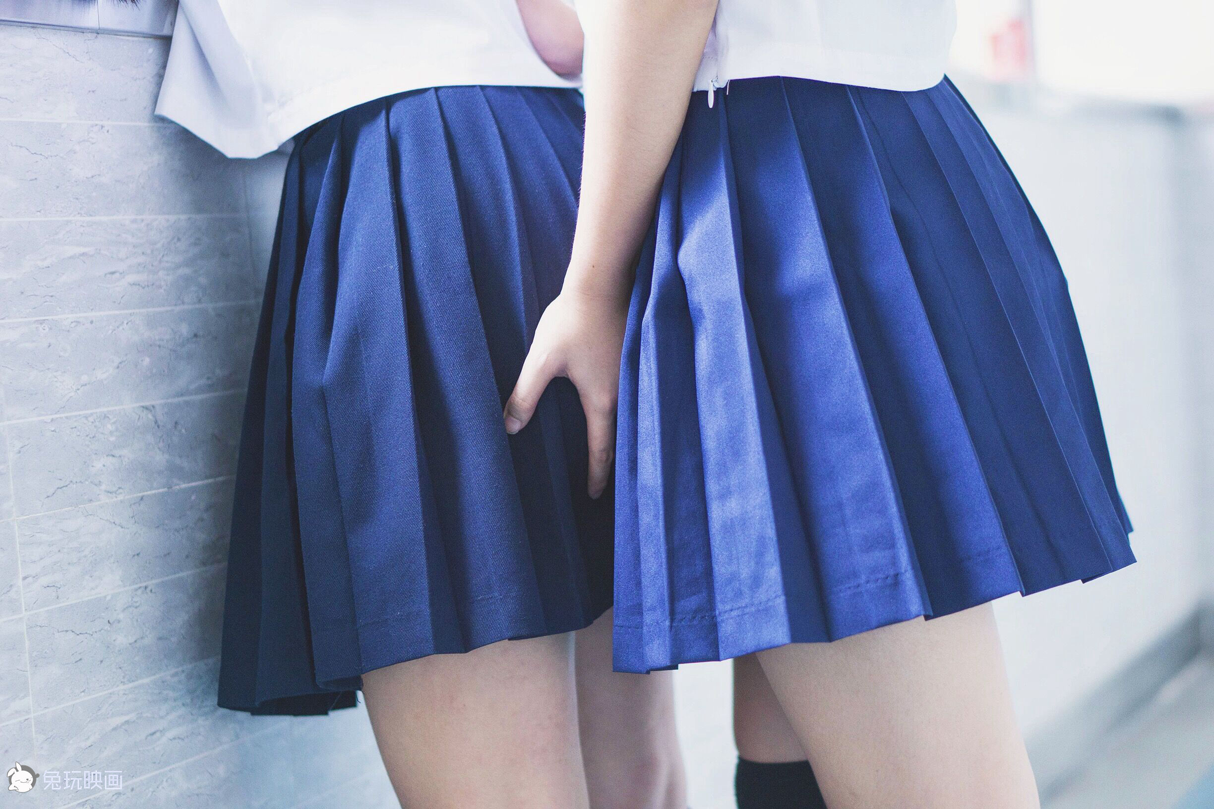 Bunny Playing Painting -Carn Uniform Vol.002 Classroom after school