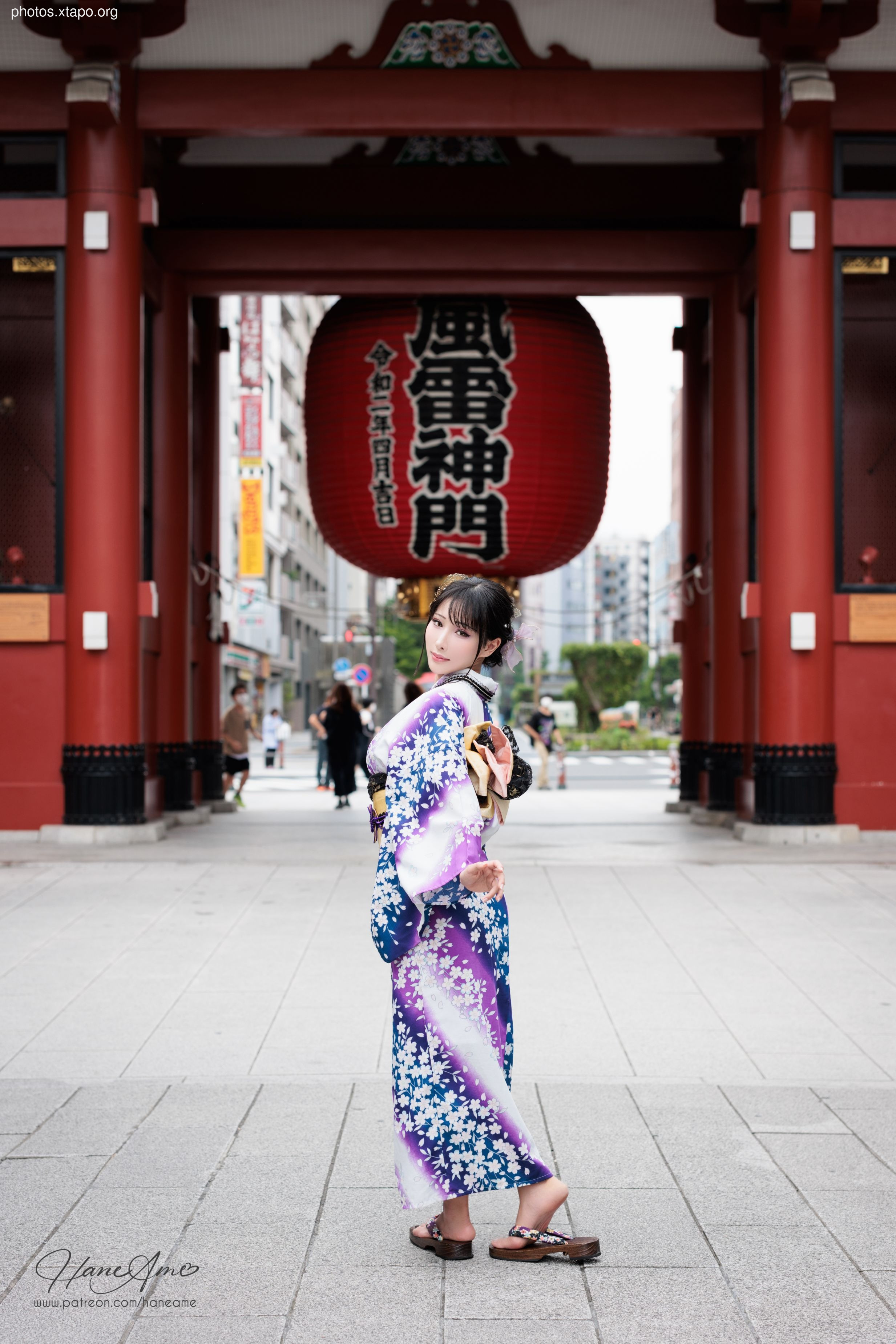 Violet summer yukata