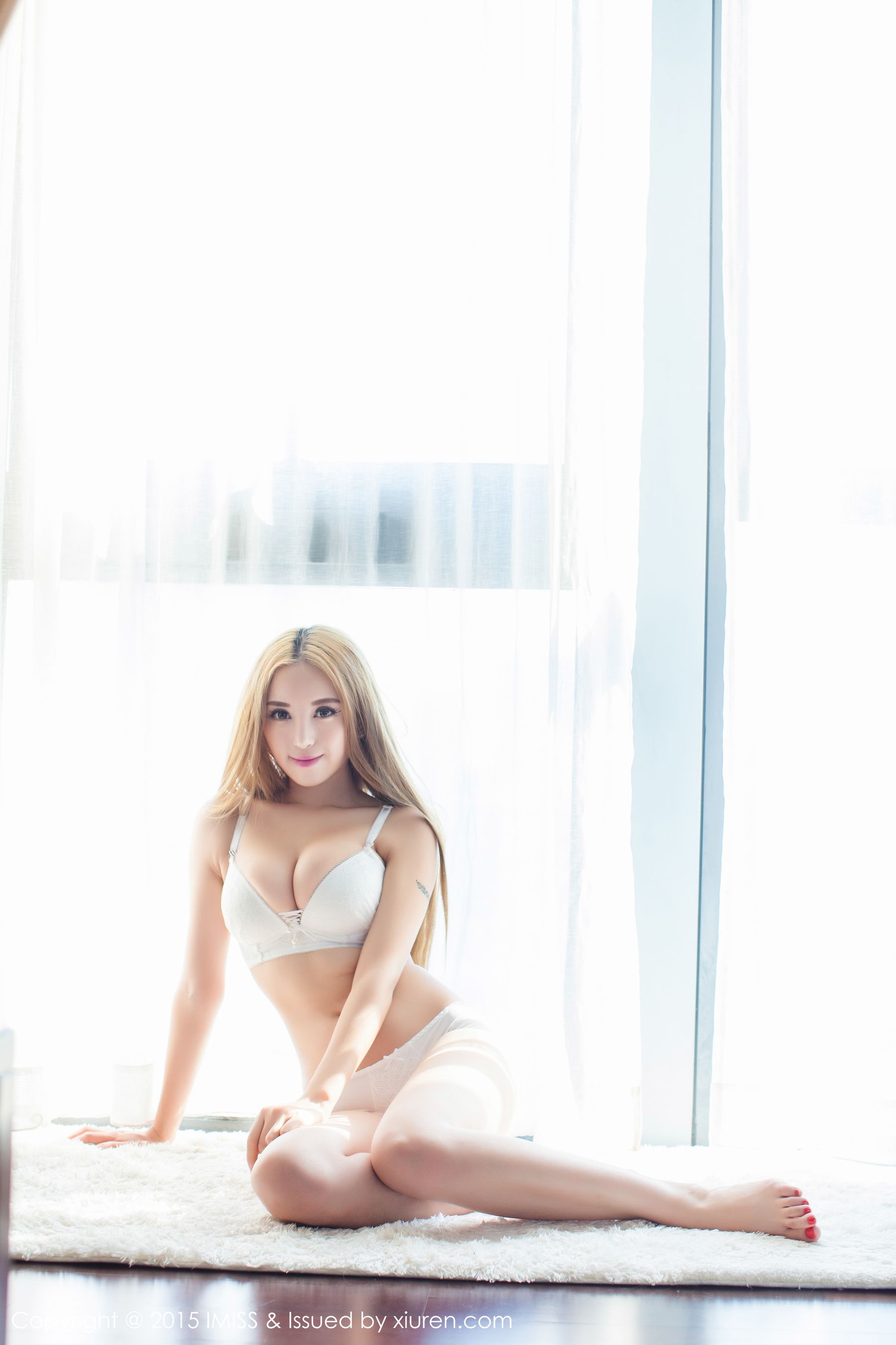Chen Siqi ART White Dress and Underwear Series Ai MiSSSS VOL.052