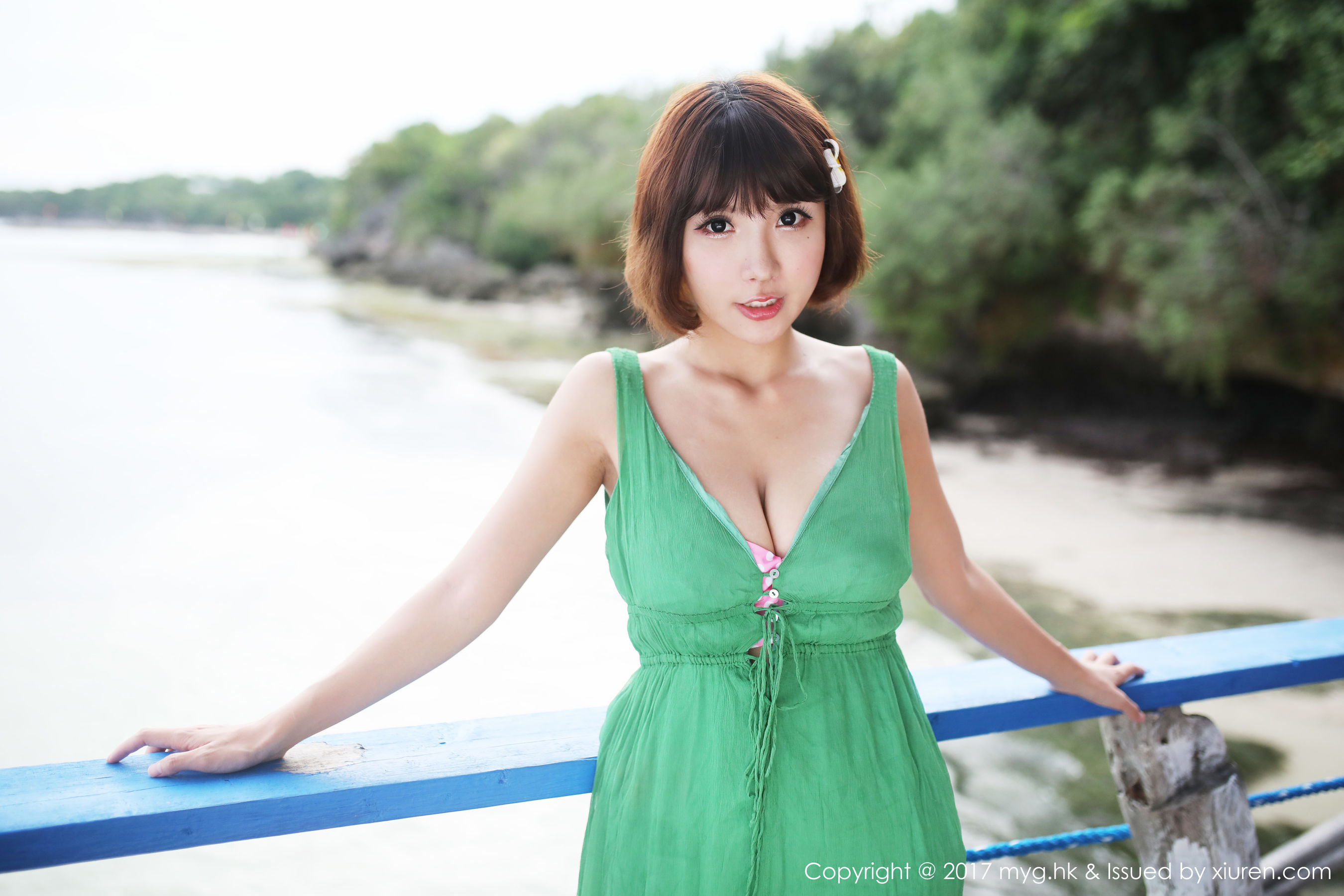 Xiao Qian Sunny Beauty Pet Dot Bikini Series Miyuan Pavilion Mygirl VOL.267