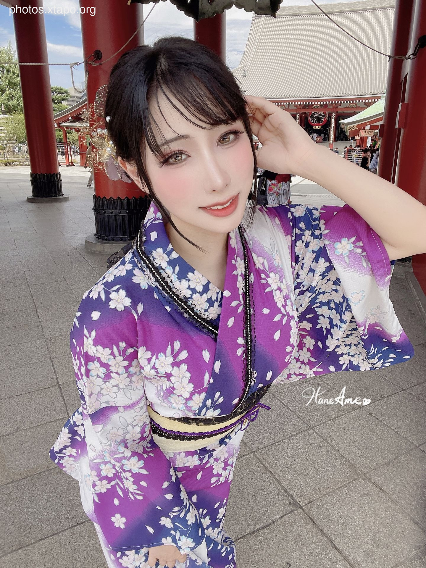 Violet summer yukata