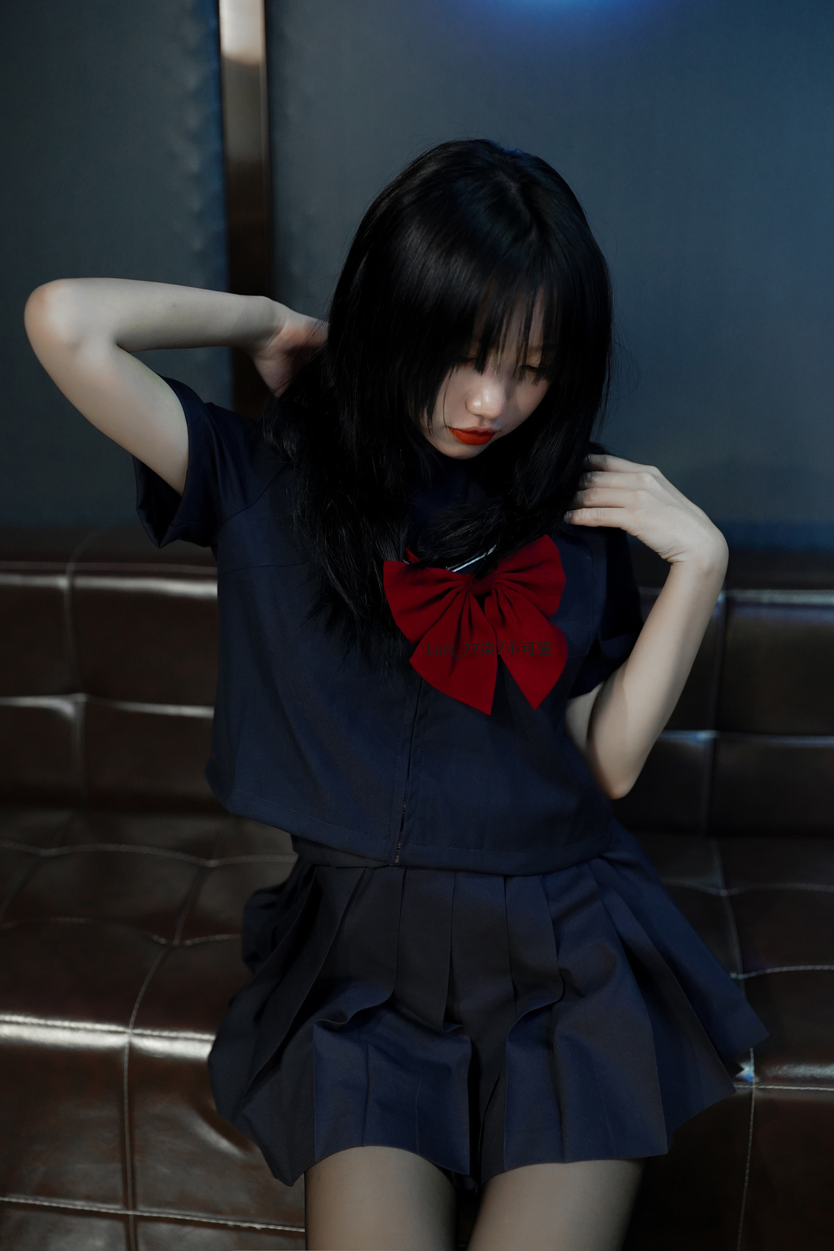 Cosplay Qiqi, be good, contrast JK girl Set.03