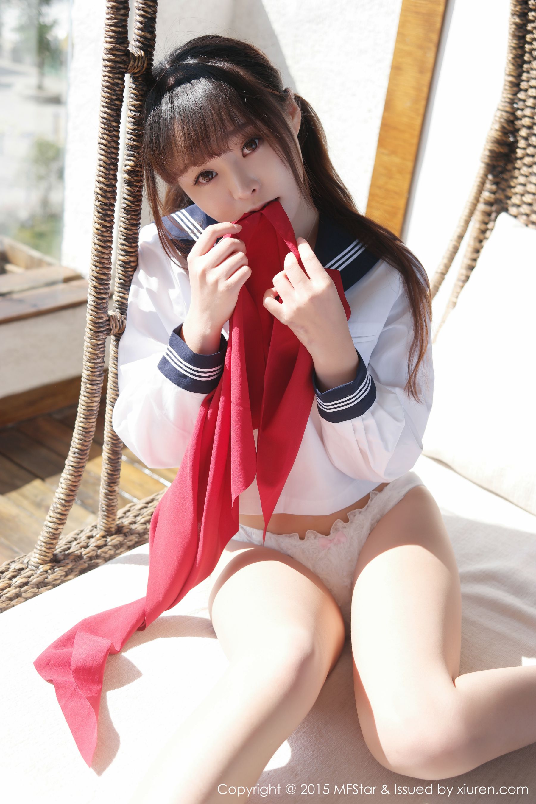 Liu Yanqi Sevenbaby Dali Travel Shooting sailor suit temptation girl Model Academy mfstar Vol.002