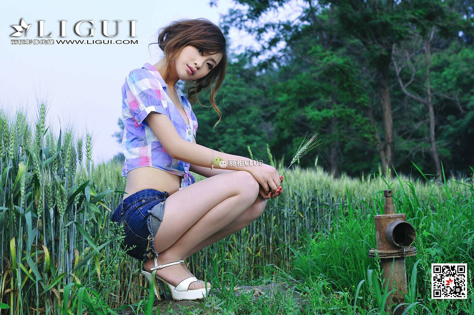 Leg model Tong Lei Mai Field Beautiful Legs Li Cabinel LIGUI
