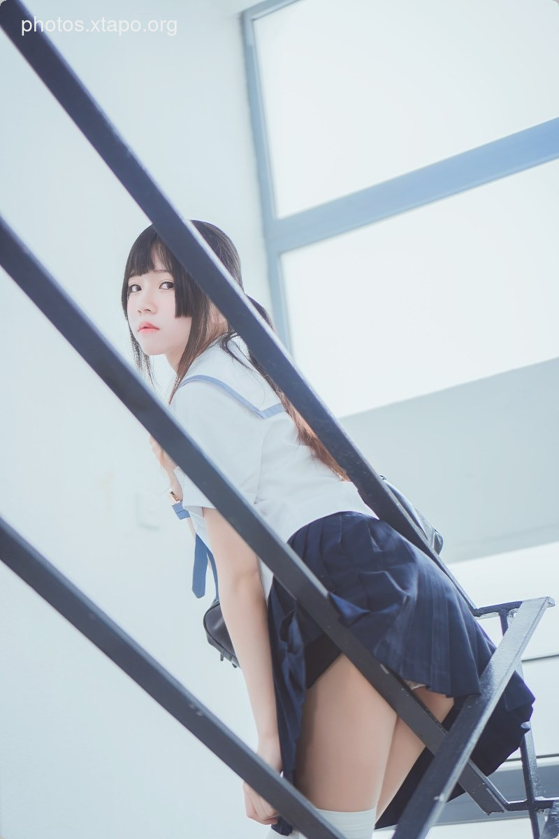 Cos Sakura Tao Meow - Blue and White Sailor Suit 39P