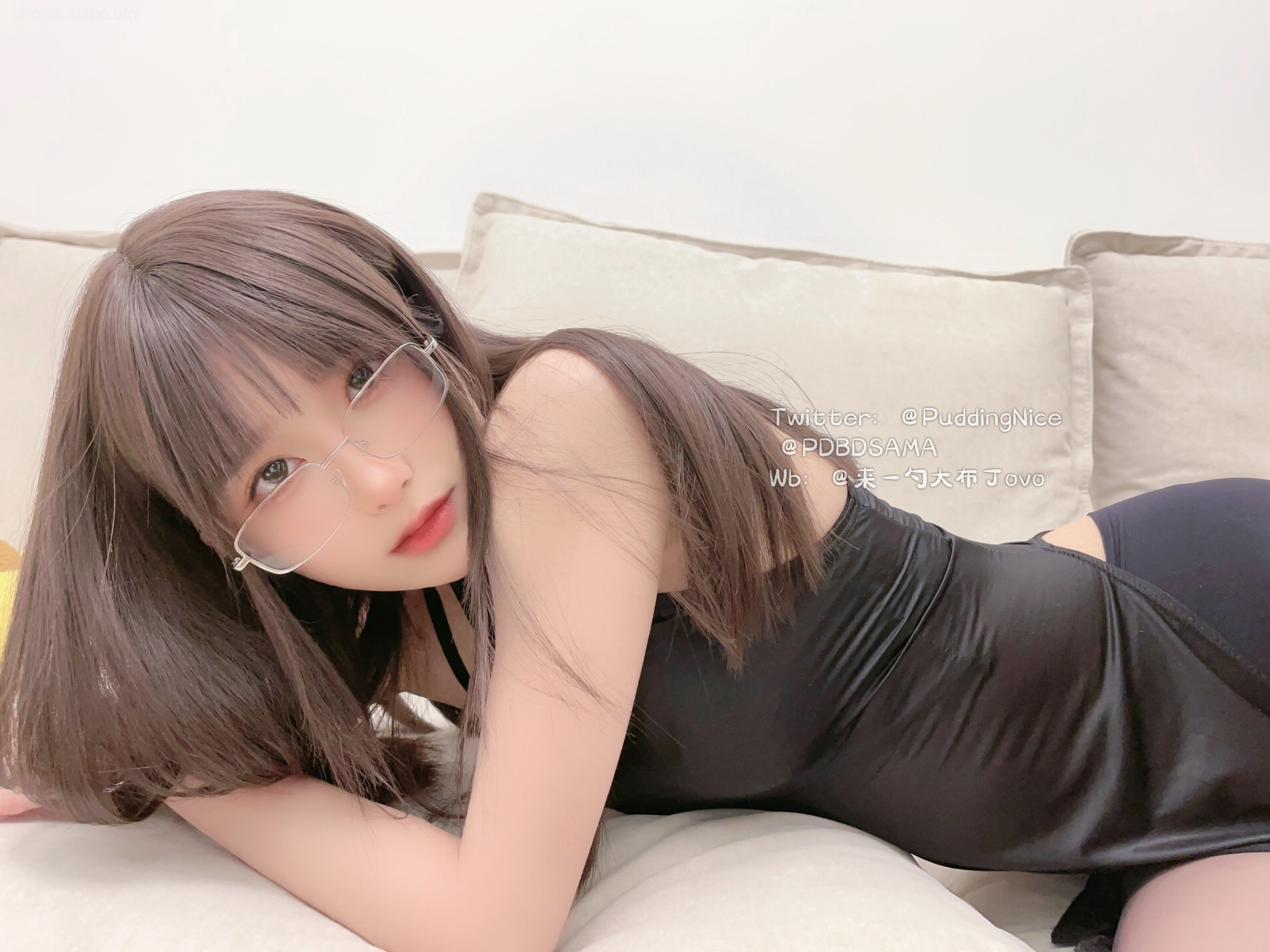 Pudding Dafa Black Cheongsam 44P3V-294M