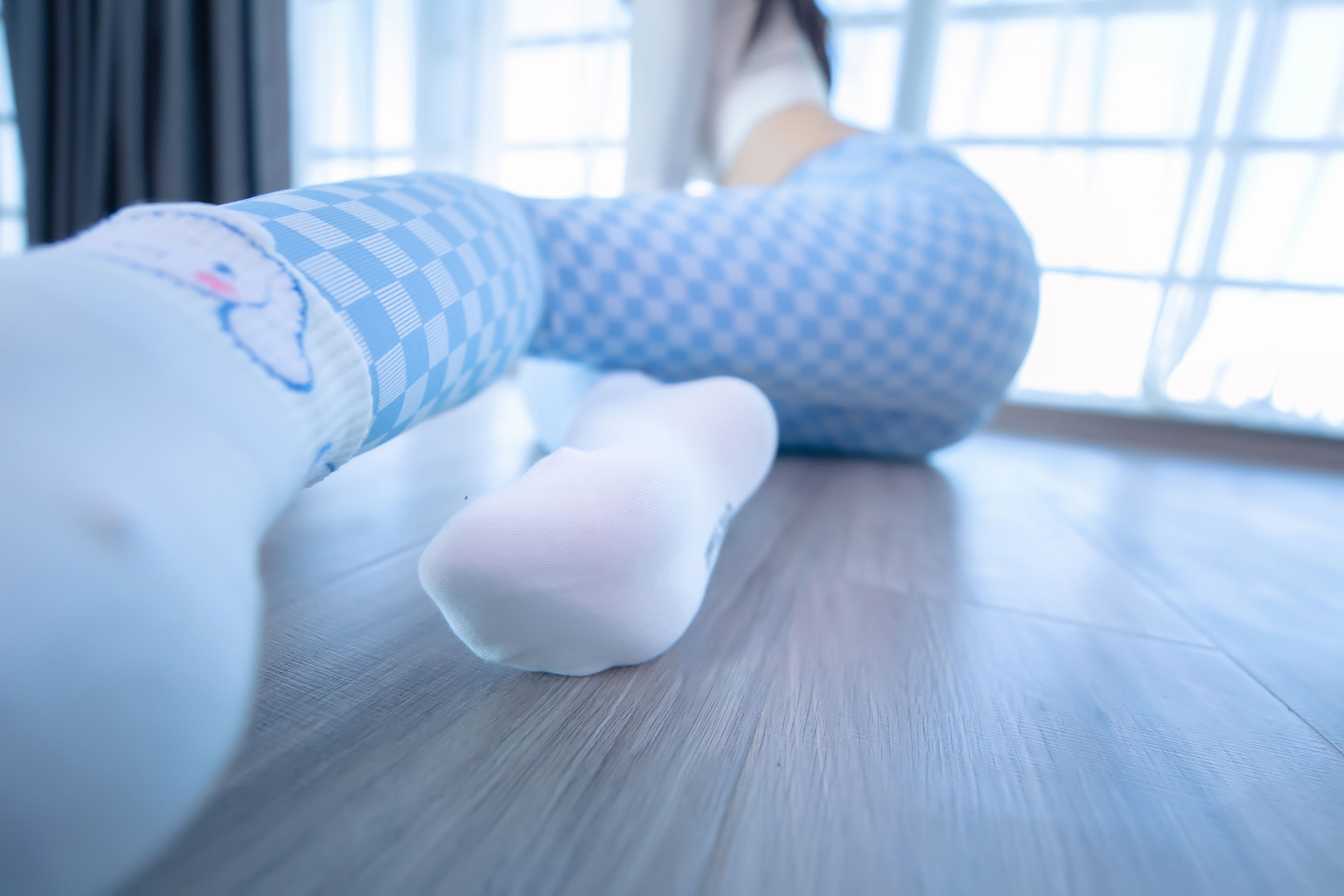 Welfare COS Lolita Shenli Banzhen Winter -Blue and White Grid