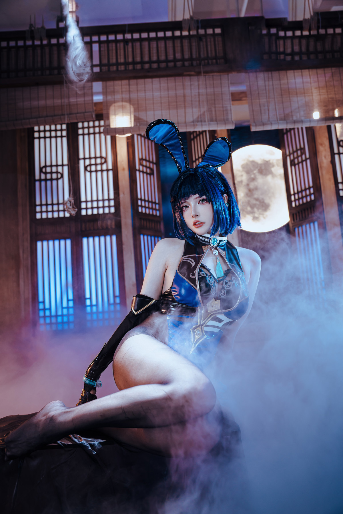 Cosplay Xia Xiaoqiu Qiuqiu Yelan Bunny Girl Set.01