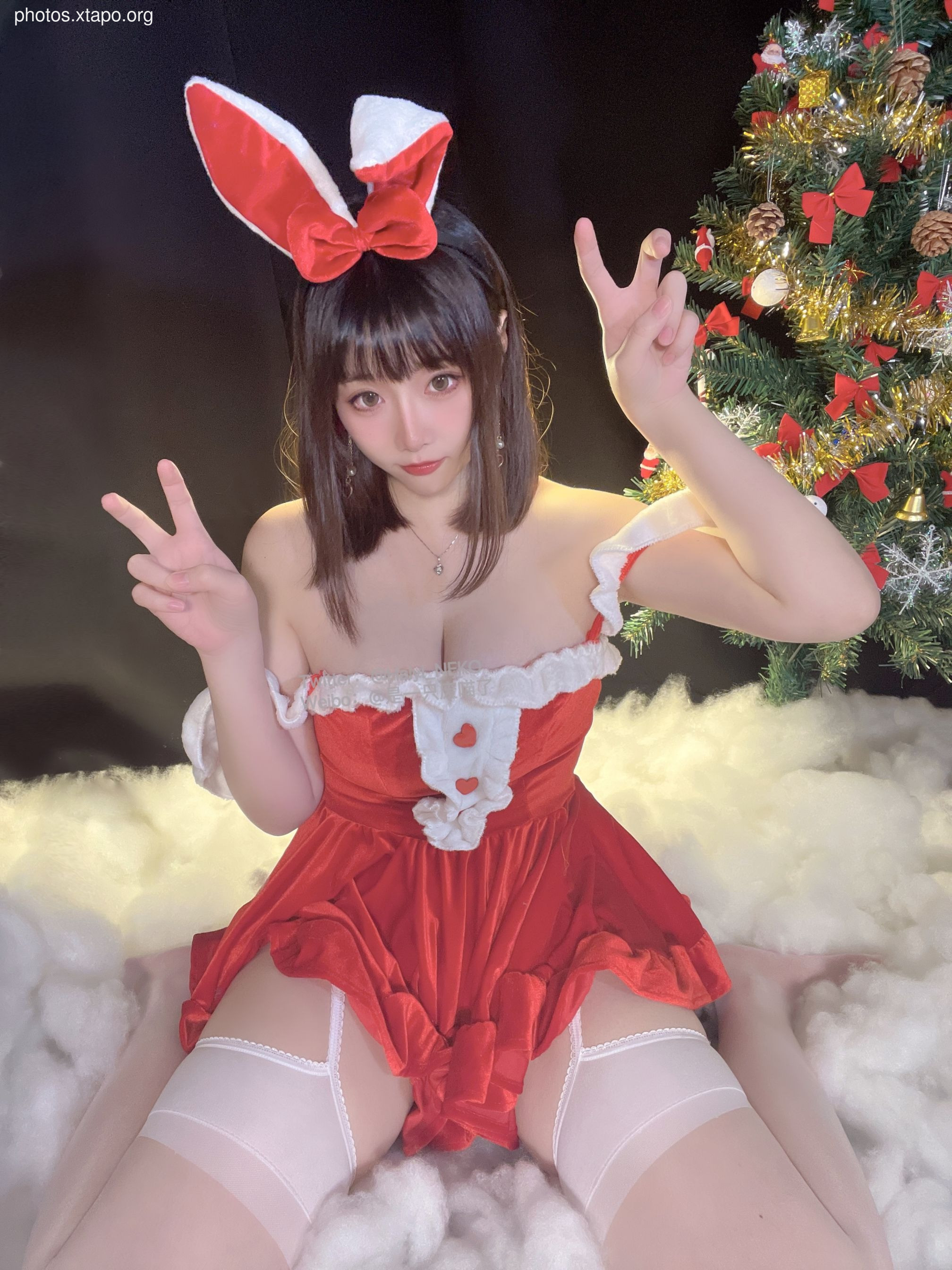 A waste meow Christmas bikinidress 72P3V-620MB