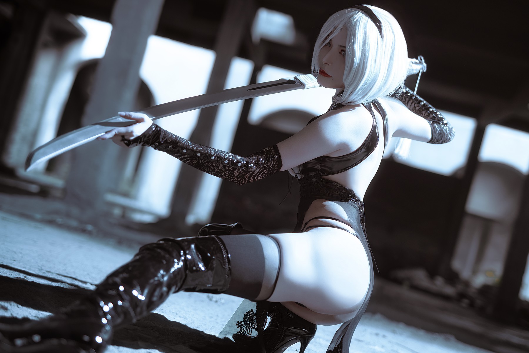 Natsukoakiakiaki Cosplay 2B NieR Automata