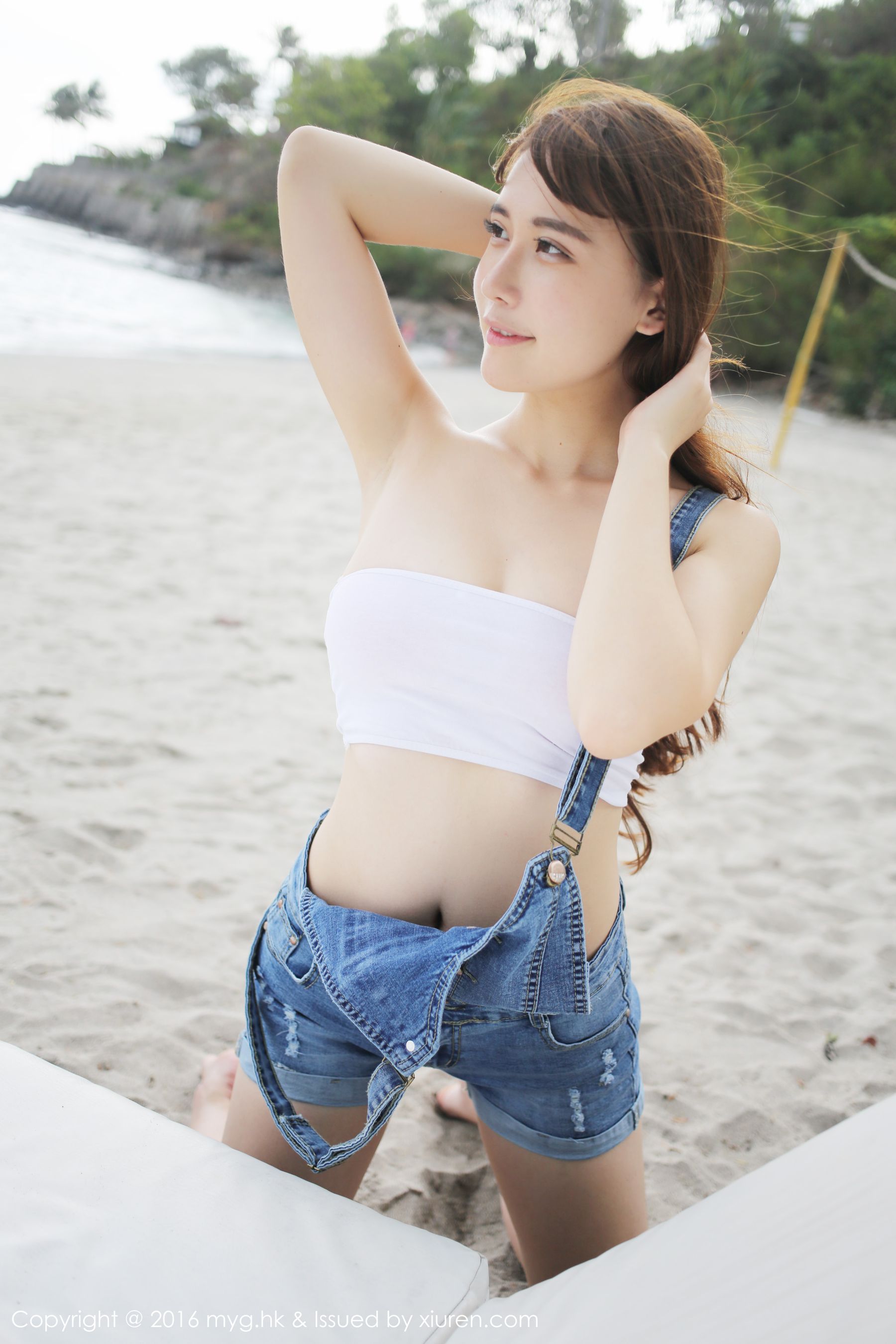 Xiongyu BOBO Longmu Island Travel Beach Beauty Fresh Series Miyuan Pavilion Mygirl VOL.191