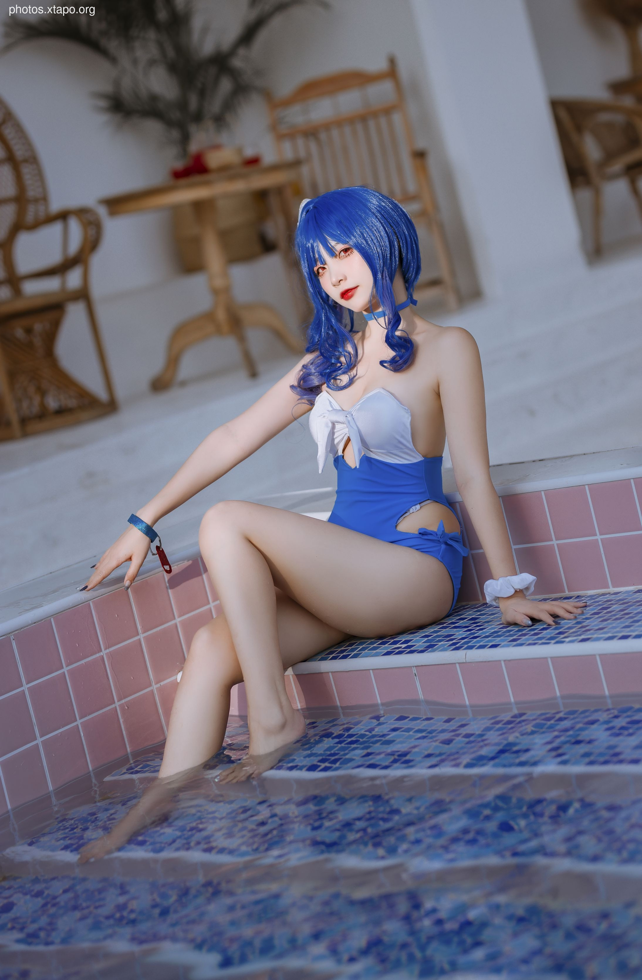 Erzuo Nisa Blue Bora Swimsuit 20p-364MB