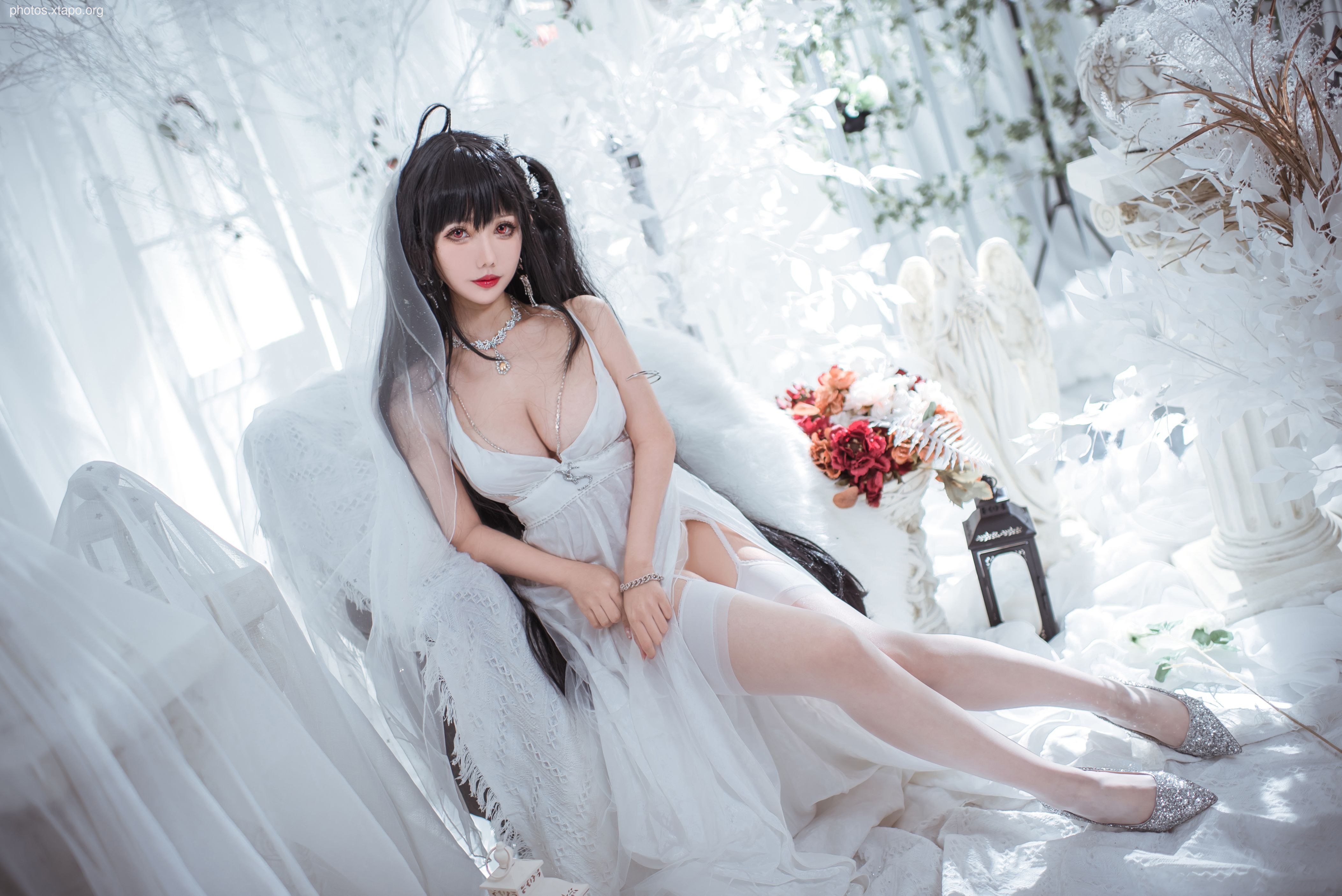 Fairy Moon Dafeng Pure White Wedding Dress 30p-189MB