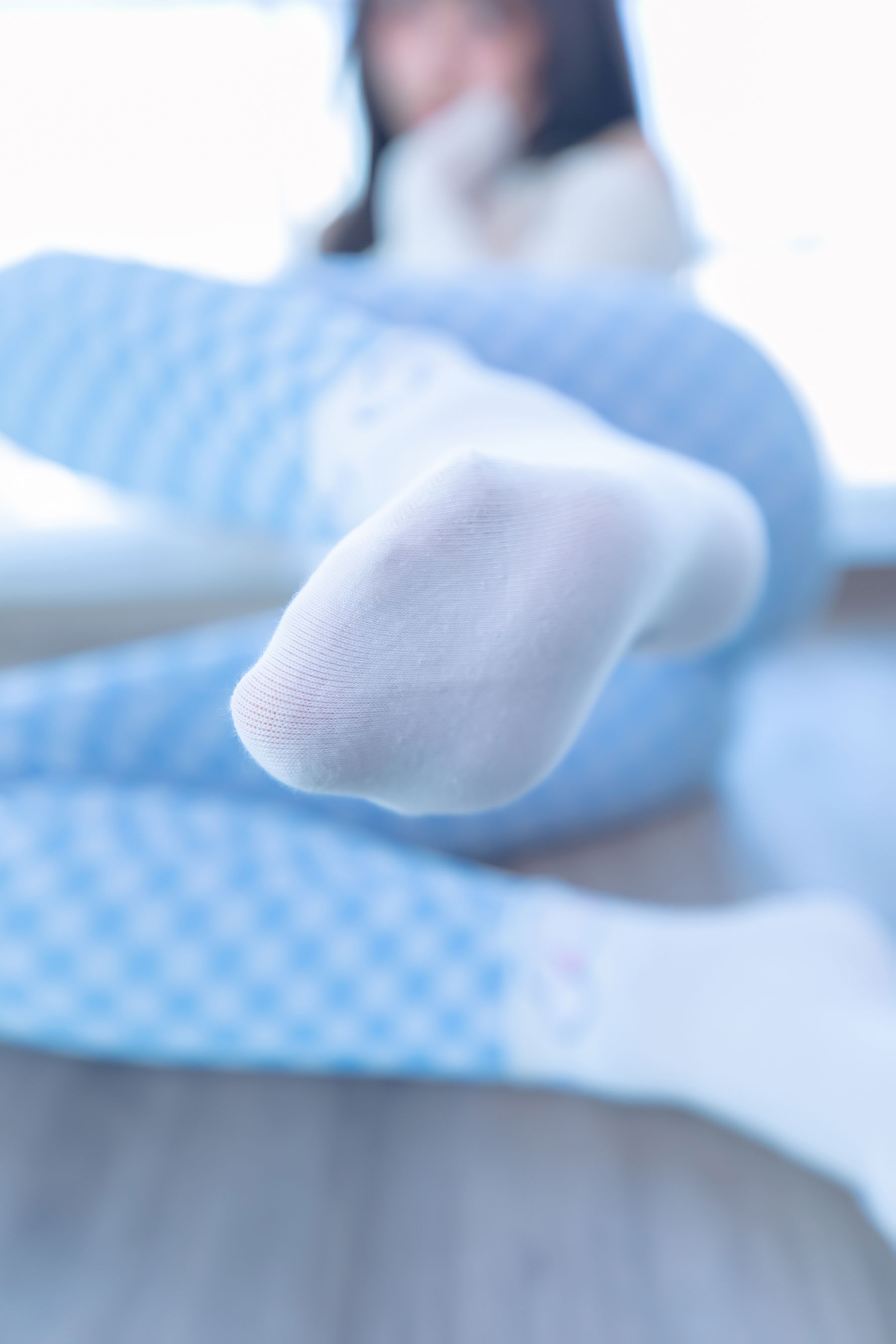 Welfare COS Lolita Shenli Banzhen Winter -Blue and White Grid