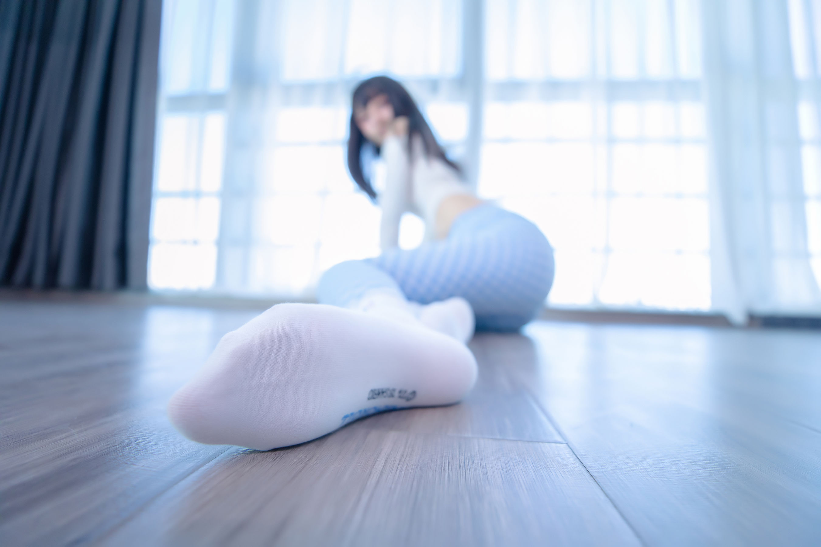 Welfare COS Lolita Shenli Banzhen Winter -Blue and White Grid