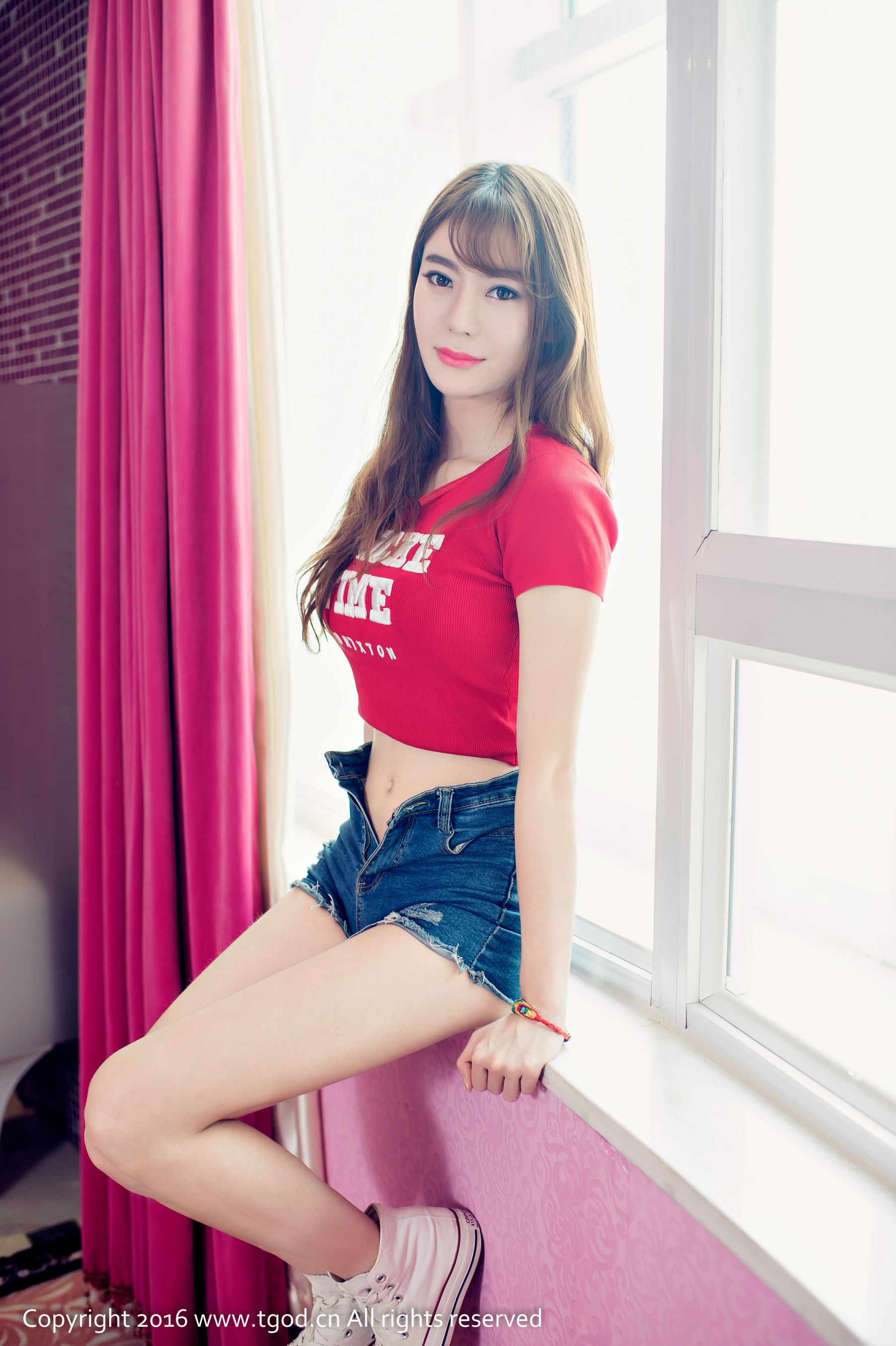 Yutong CI-CI Youth Girl Beautiful and Auspicious Red Cherry Lip Push Goddess TGOD