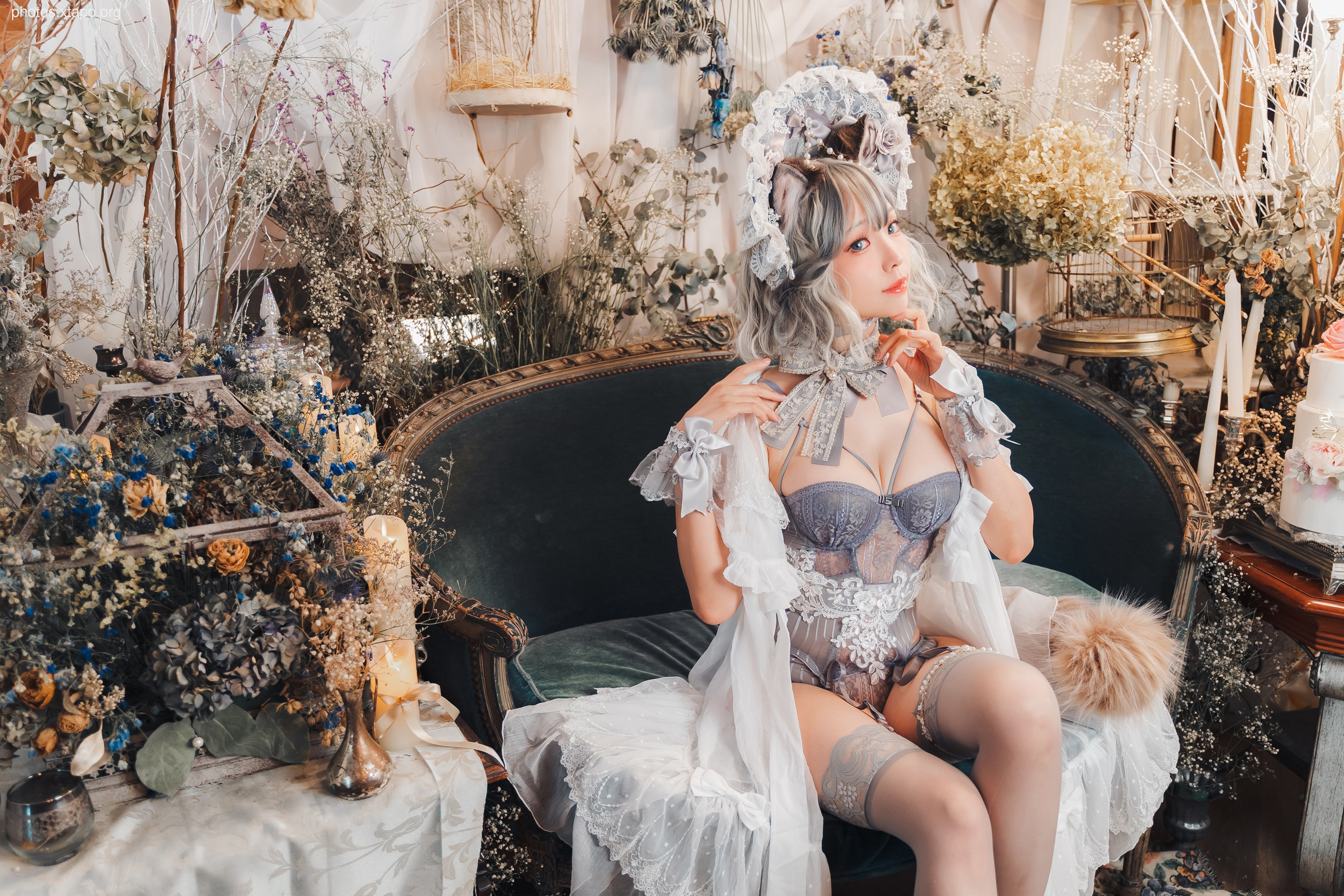 Elyee -Agdoll cat doll puppet cat girl figure