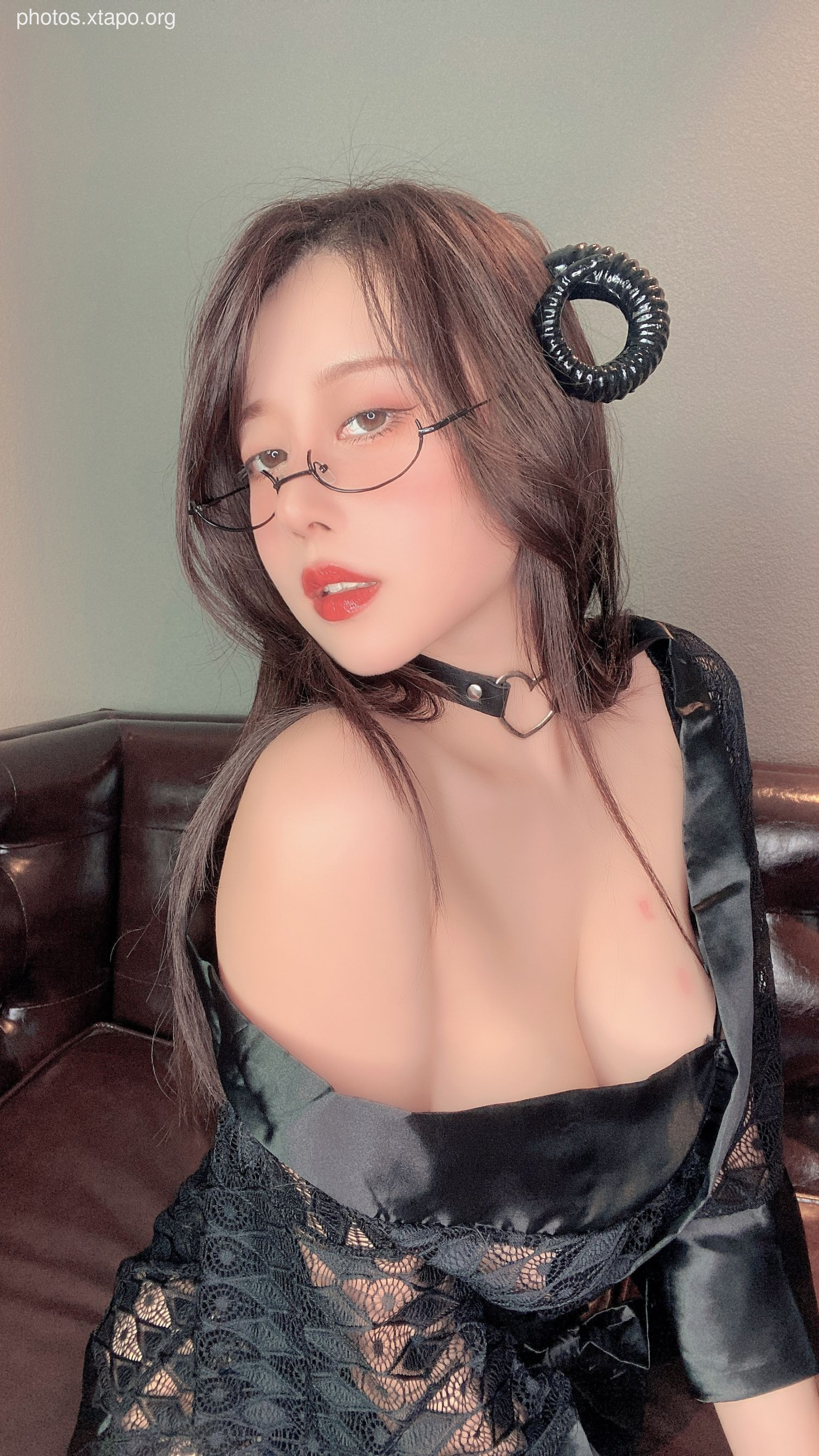 NICE black silk thongs (65P1V733MB)