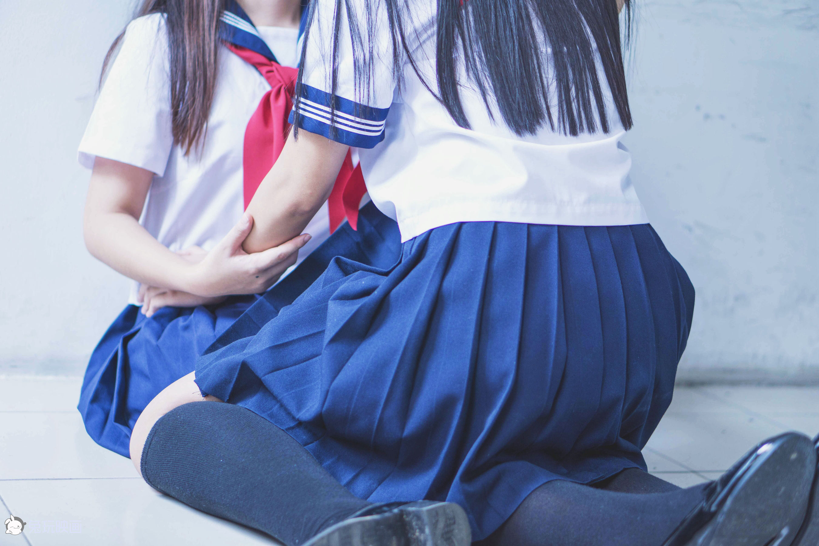 Bunny Playing Painting -Carn Uniform Vol.002 Classroom after school