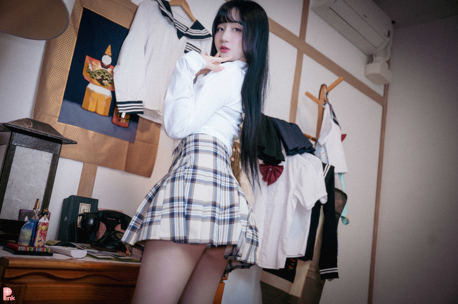 Han Jina Han Jina, [PINK] Jina's School Uniform Life (Bright Ver)