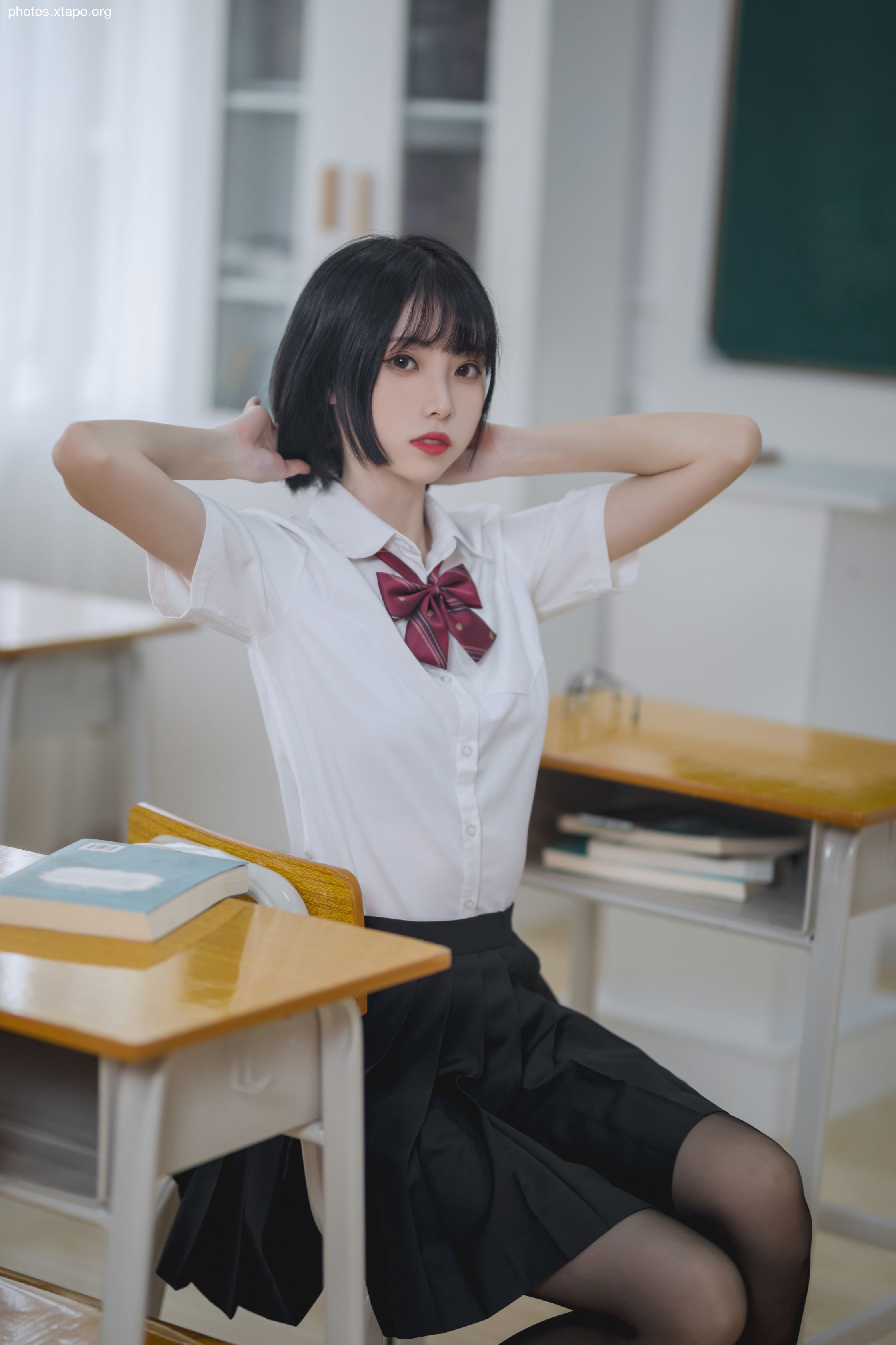 Xu Lan -NO.01 Classroom jk black silk 40p -426MB