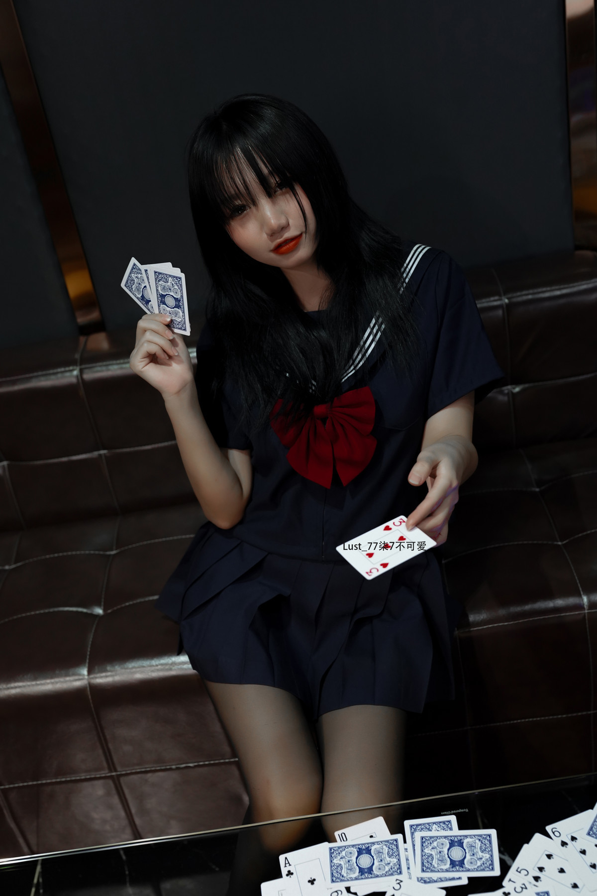 Cosplay Qiqi, be good, contrast JK girl Set.03