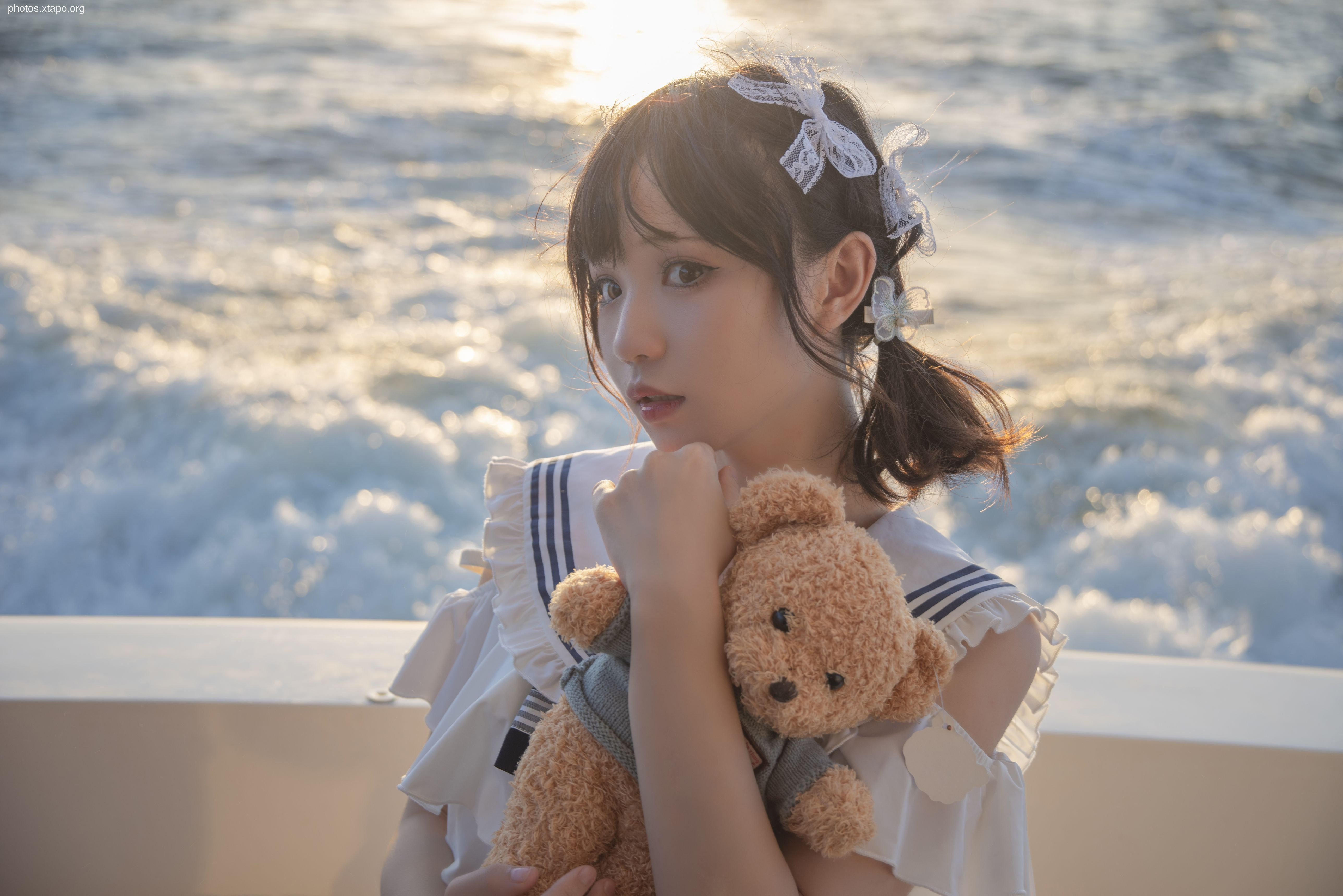 Huayi Hana -Sanya Bear Navy Wind Swimsuit 12P -153MB