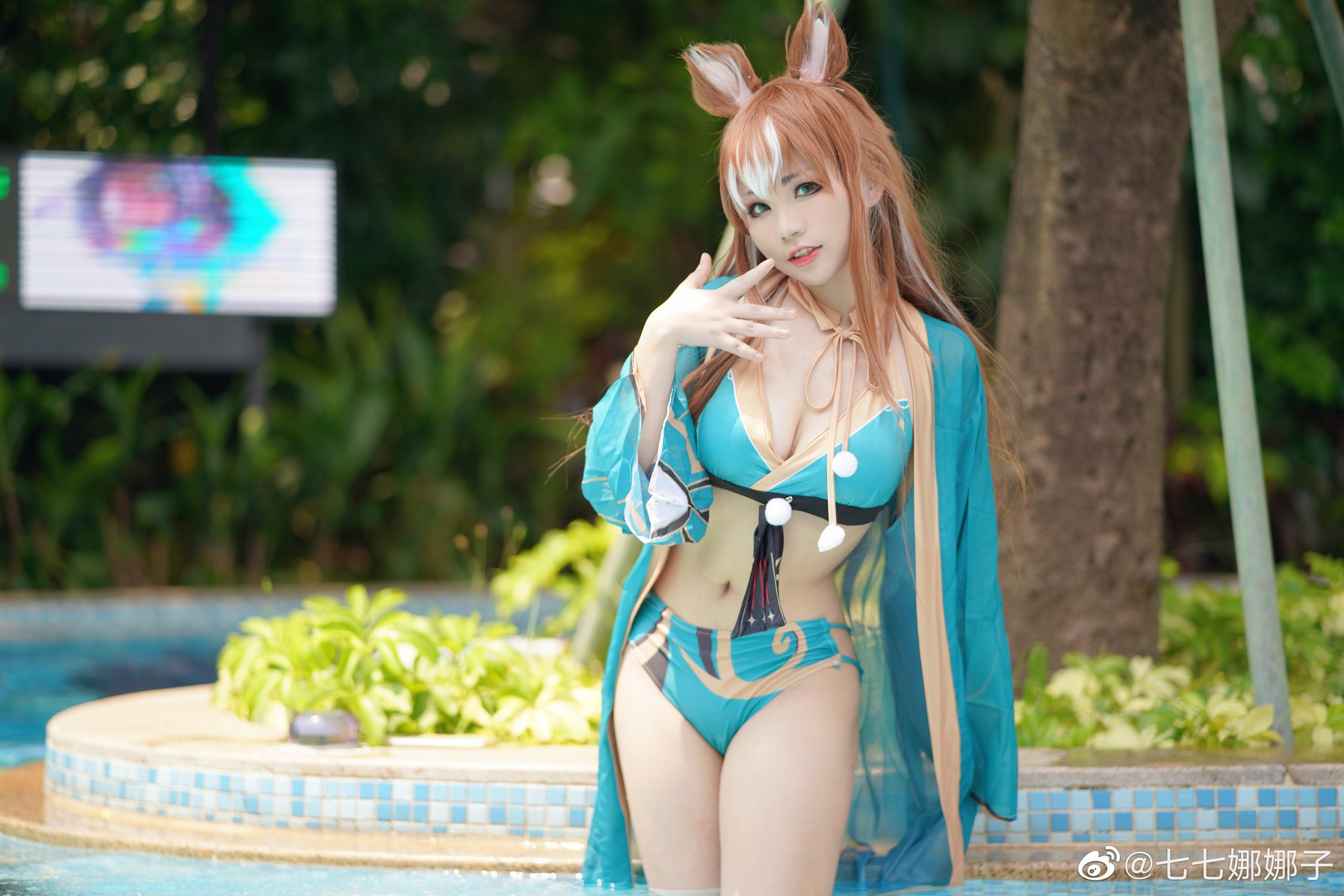 Qiqi Nanazi Cosplay Xina Bar ​​​Swimsuit Ver