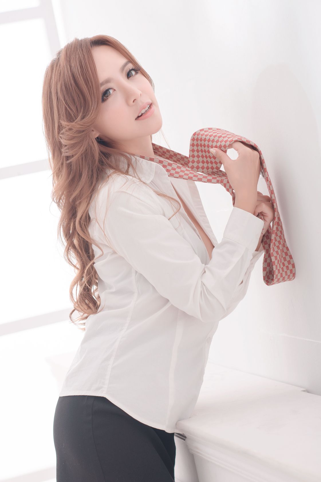 Network Beauty Model Kitty Teacher Teach You Tie tie special