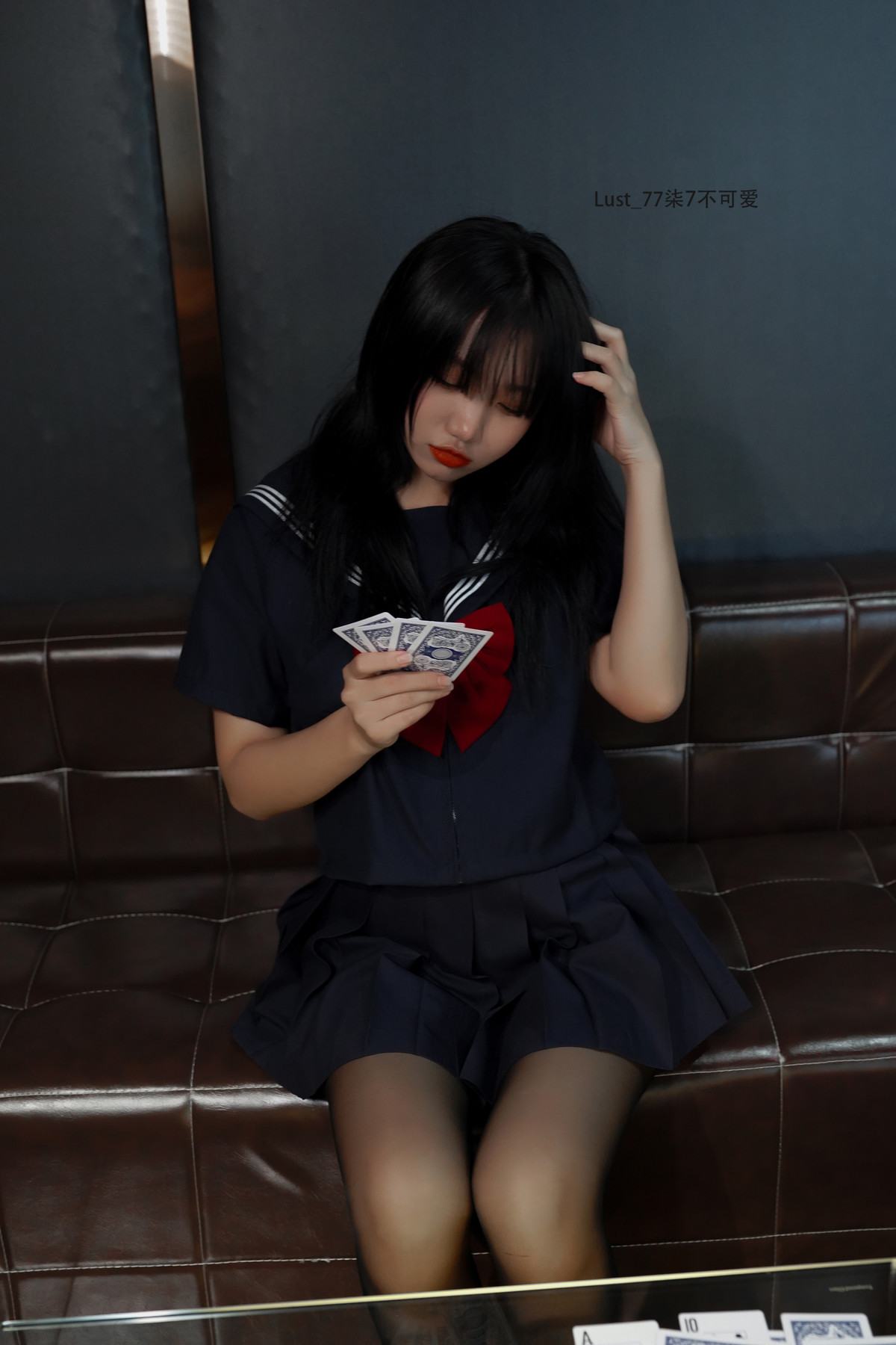 Cosplay Qiqi, be good, contrast JK girl Set.03