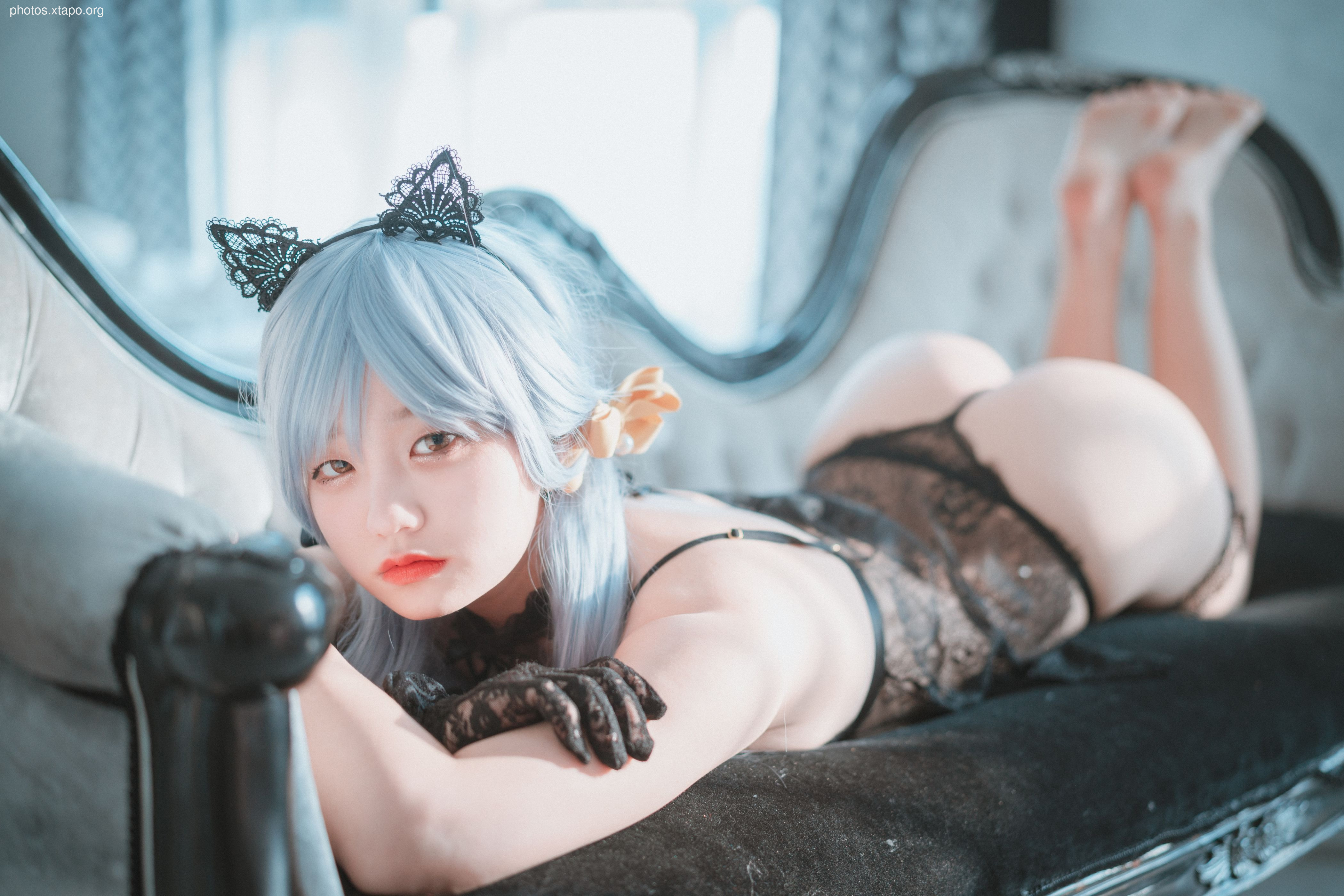 Jenny (정제니) - DJAWA black and white cat girls 66p -463MB