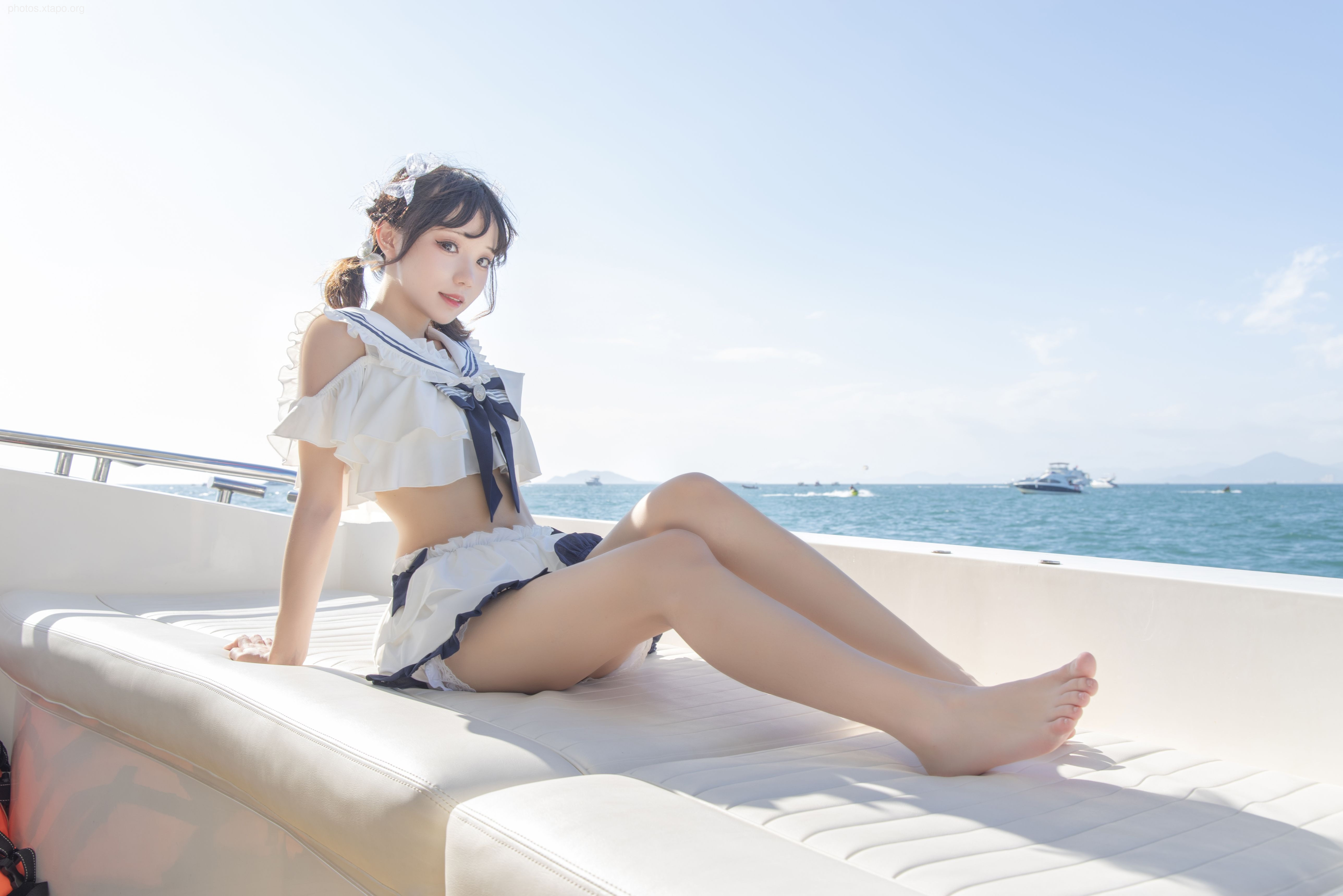 Huayi Hana -Sanya Bear Navy Wind Swimsuit 12P -153MB