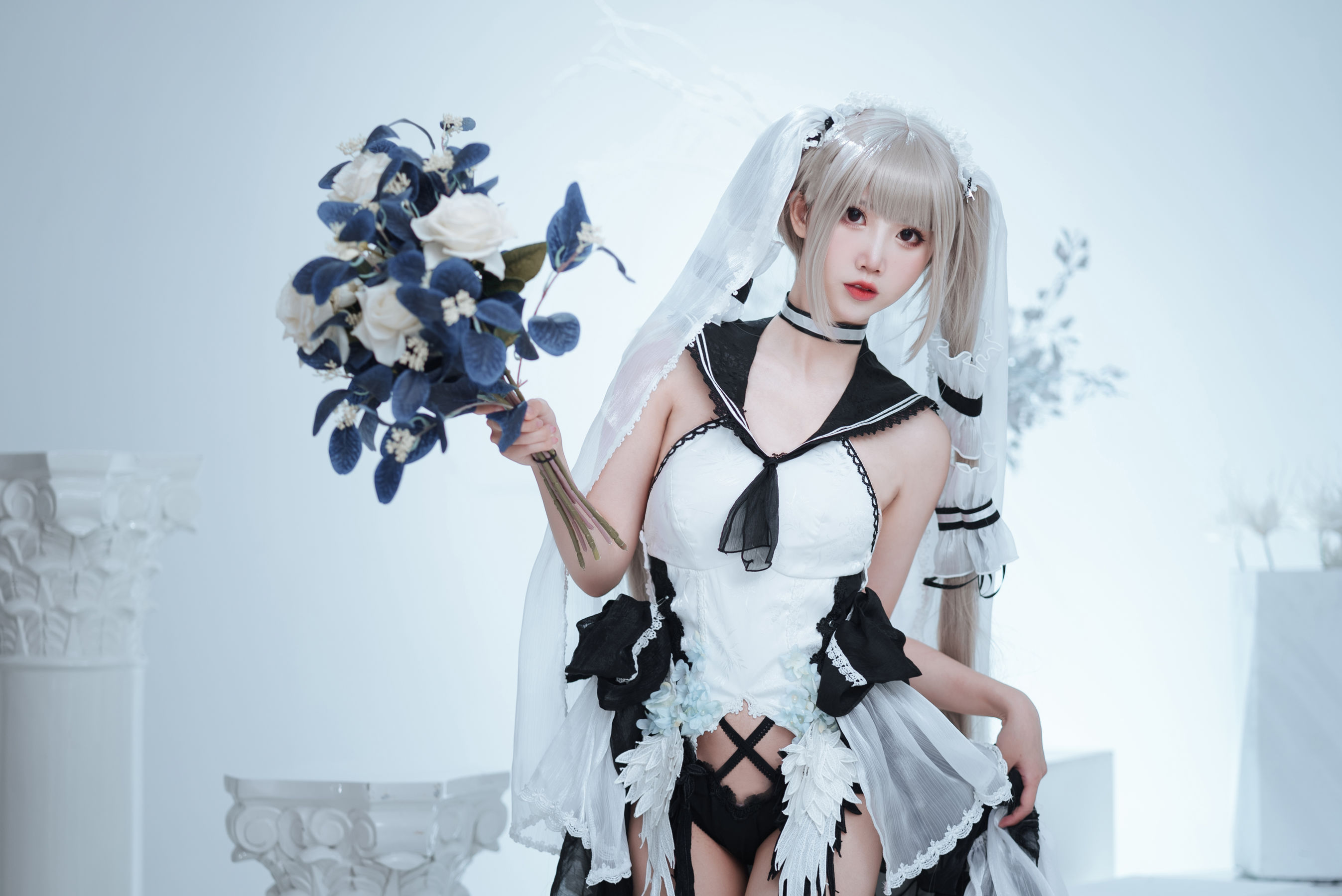 [Cosplay] Coser Dough Cake Fairy Terrible Wedding Dress