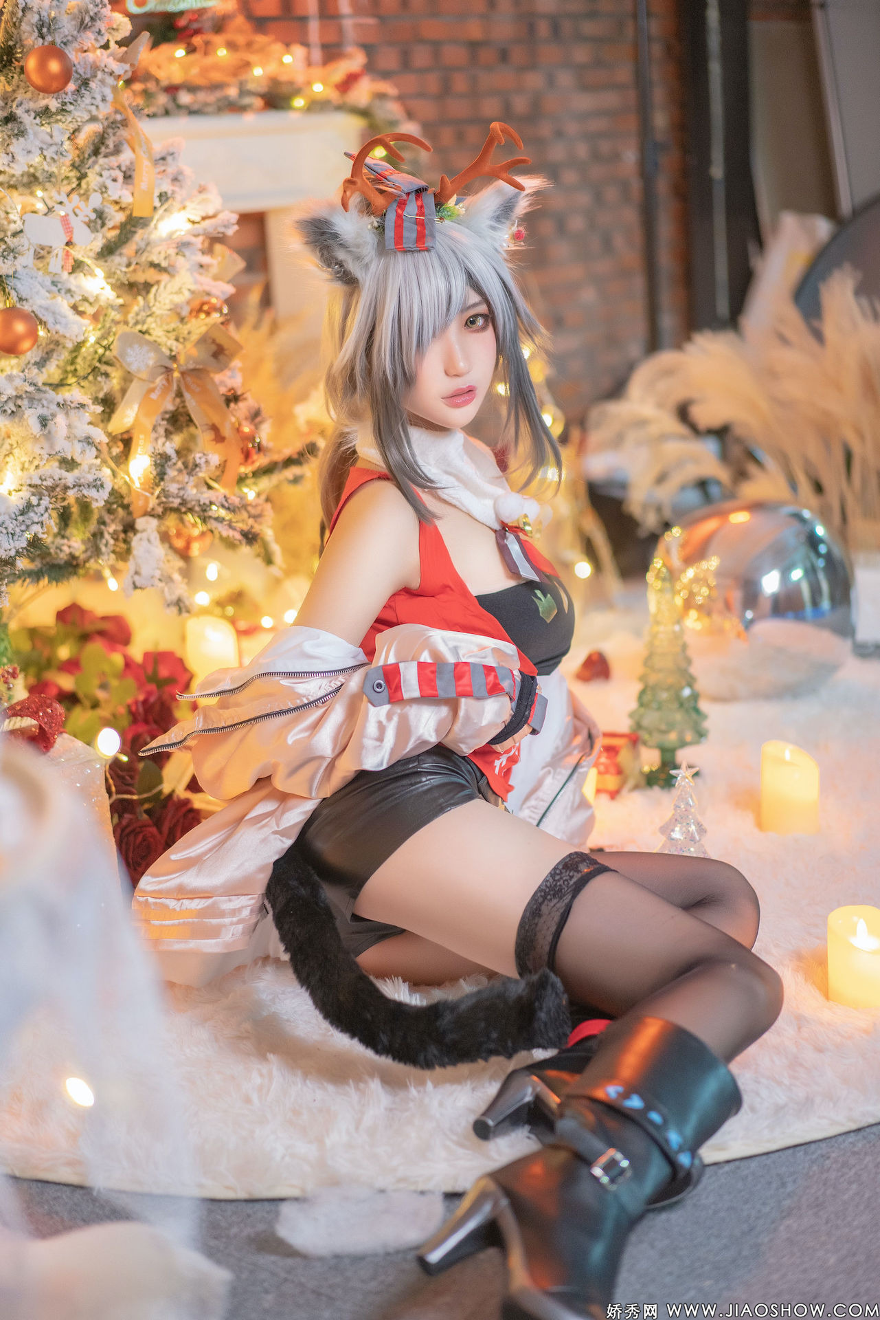 [Zhou Ji is a cute bunny] Christmas black Arknights Schwarz