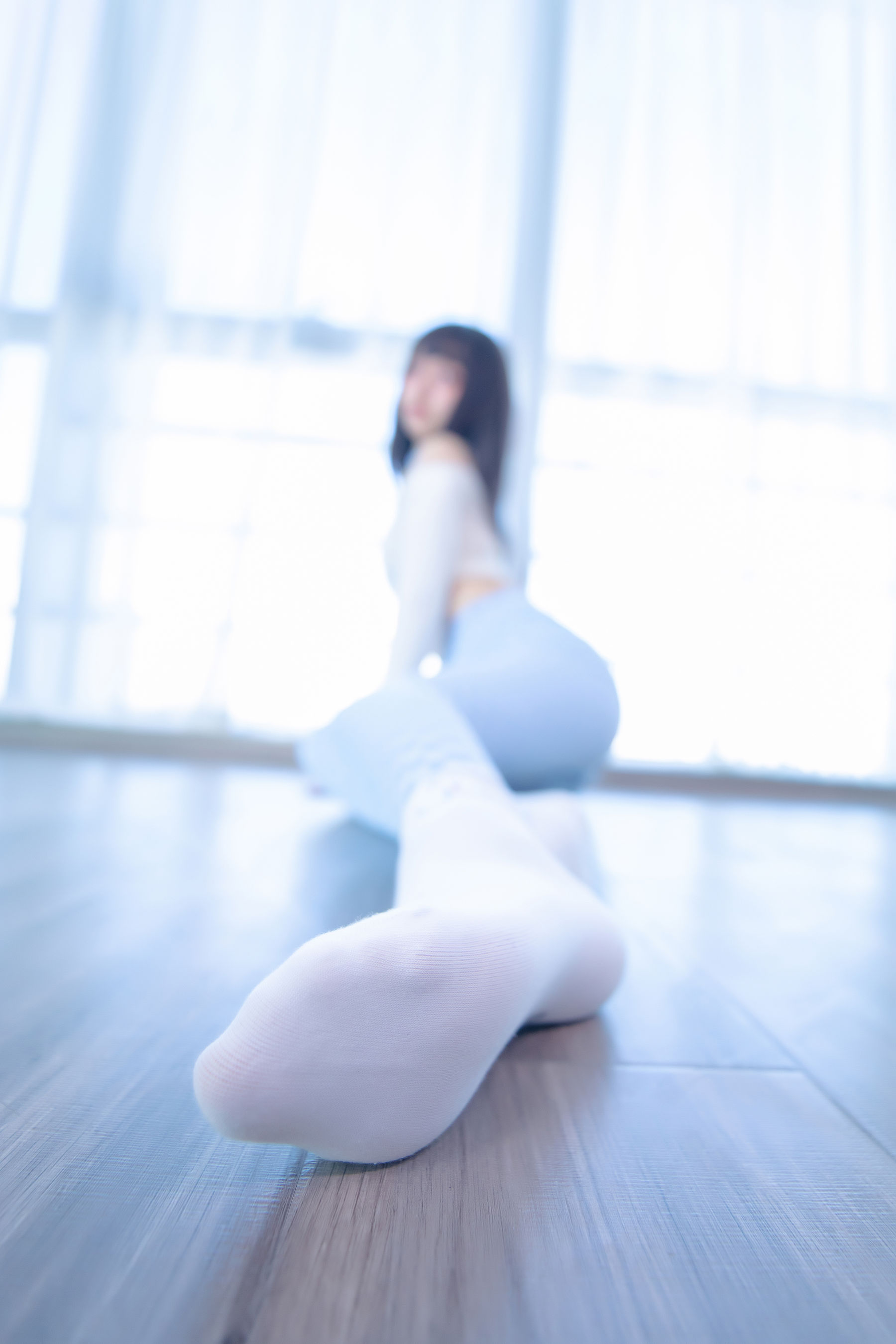 Welfare COS Lolita Shenli Banzhen Winter -Blue and White Grid