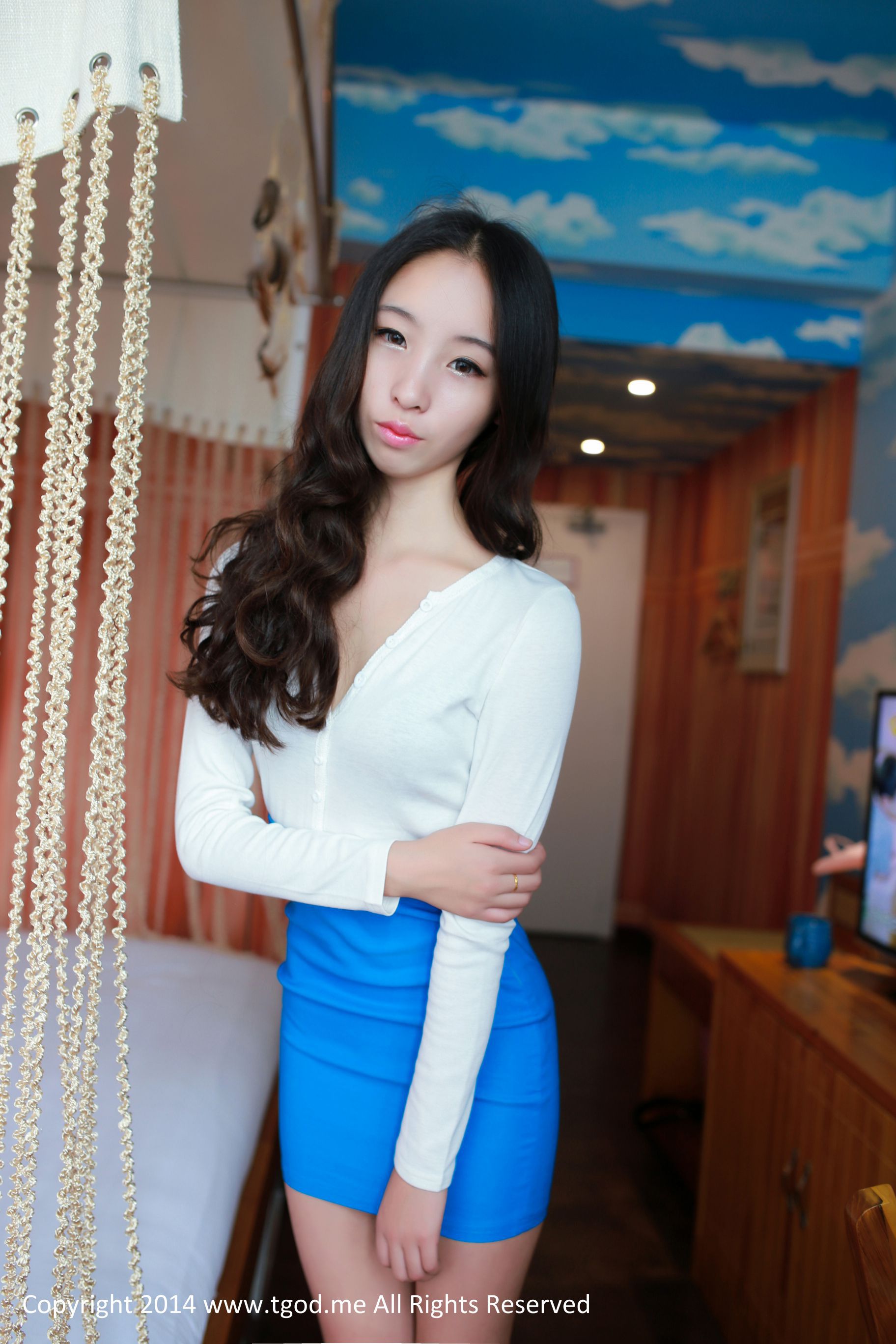 Meng Goddess Zi Xuan Crystal Private House Photo first TGOD Push Goddess