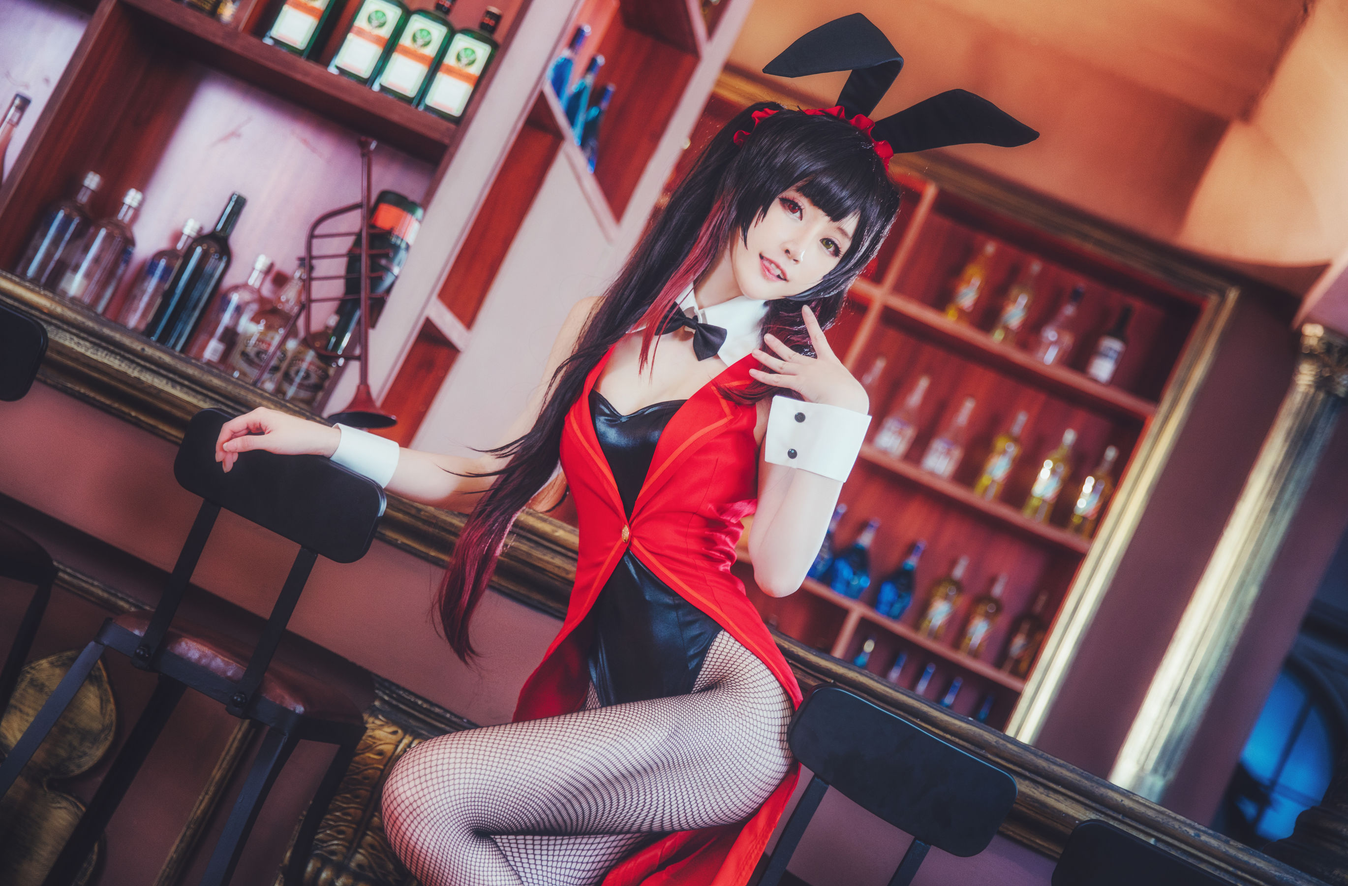 Meng pet blogger yui goldfish crazy three rabbit girls