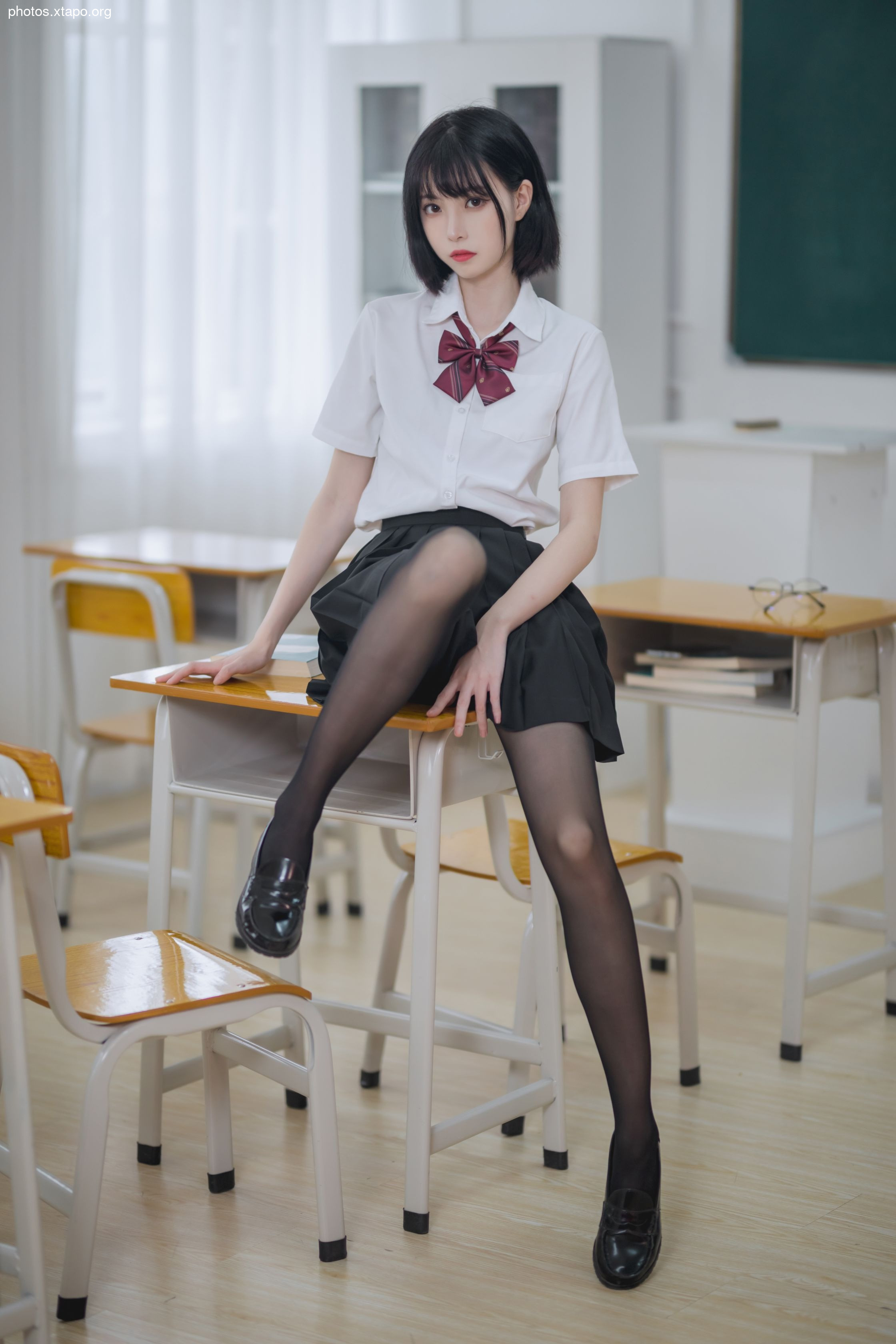 Xu Lan -NO.01 Classroom jk black silk 40p -426MB