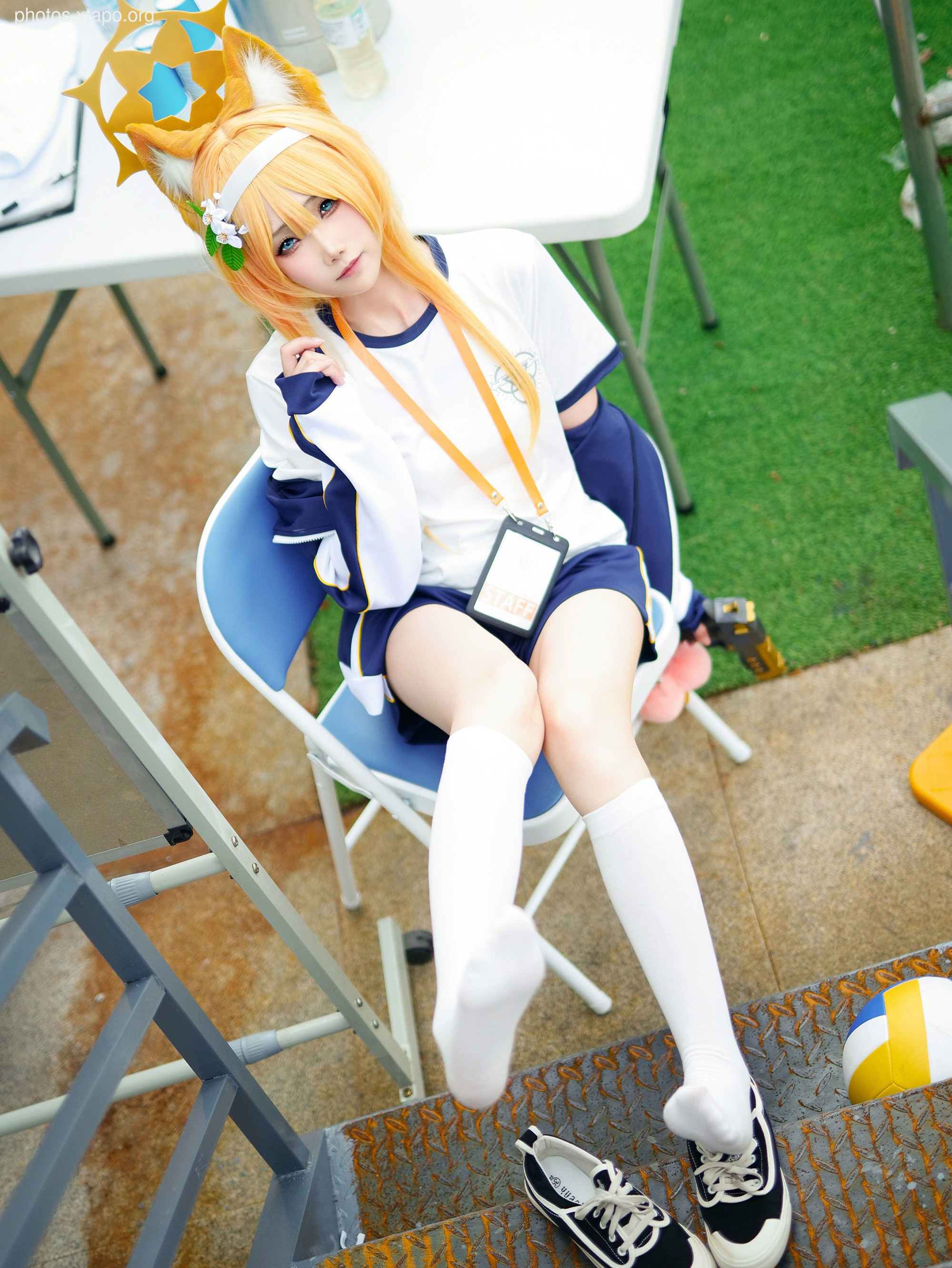 Mother Blue Archive -Iluo マ リ ー (Gymnastics) Cosplay Vol.02