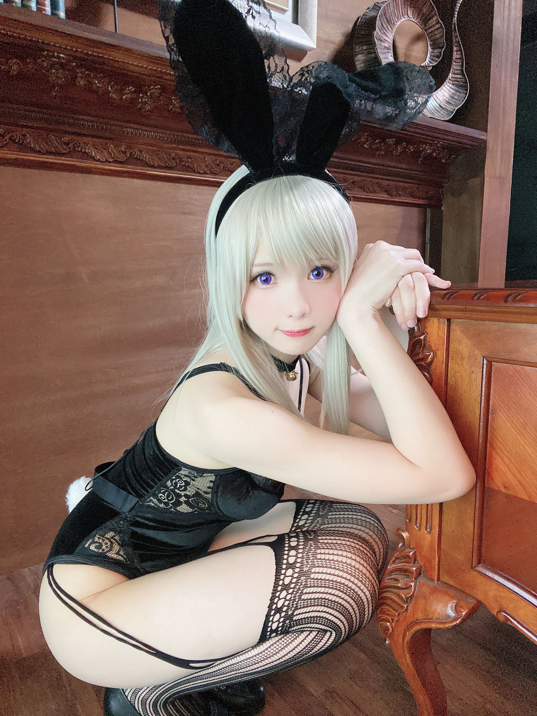 [COS Welfare] Weibo Girl Paper Cream SHIMO -Black Rabbit