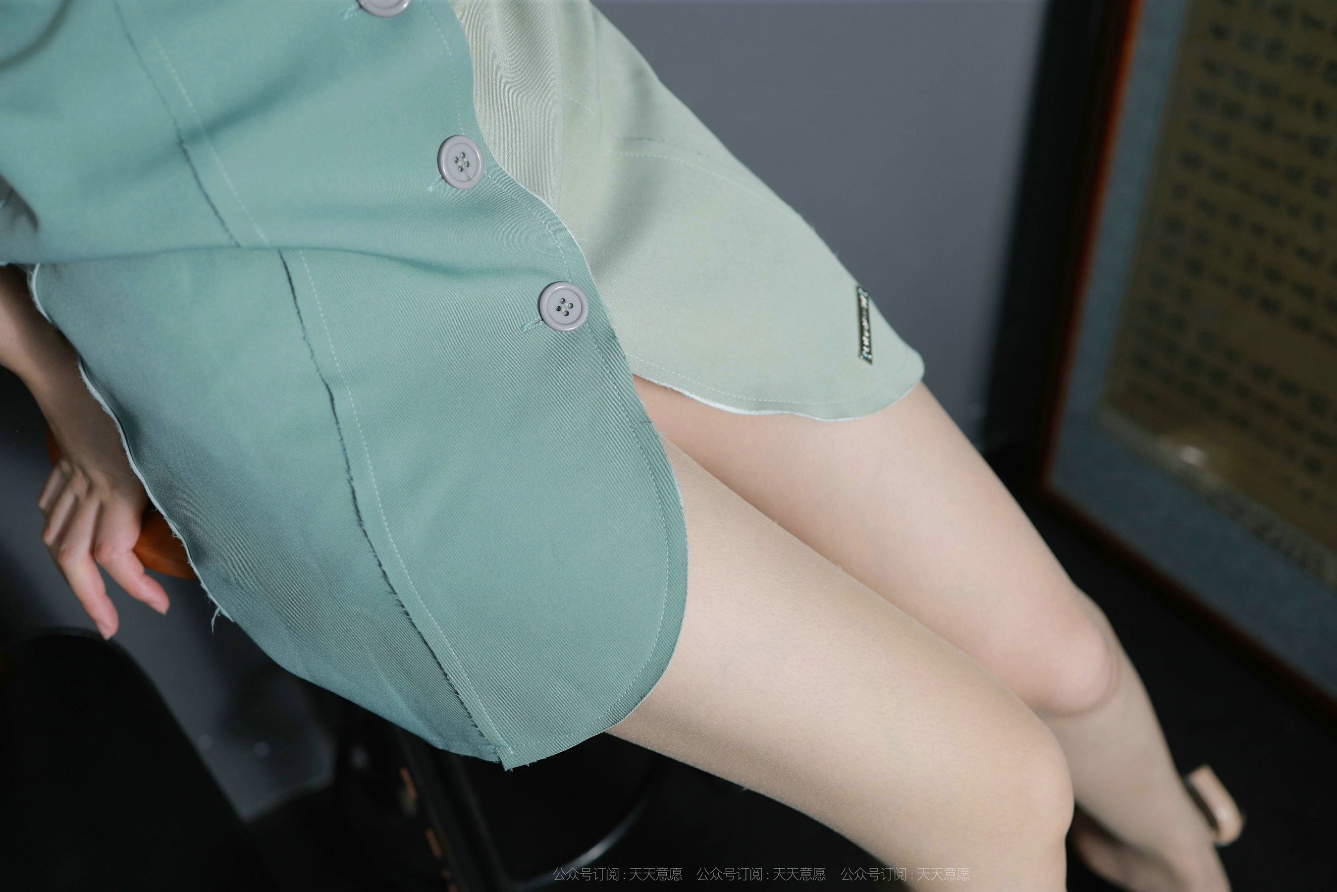 IESS Thoughts and Fun Model: Lagerstroemia Light Green Skirt